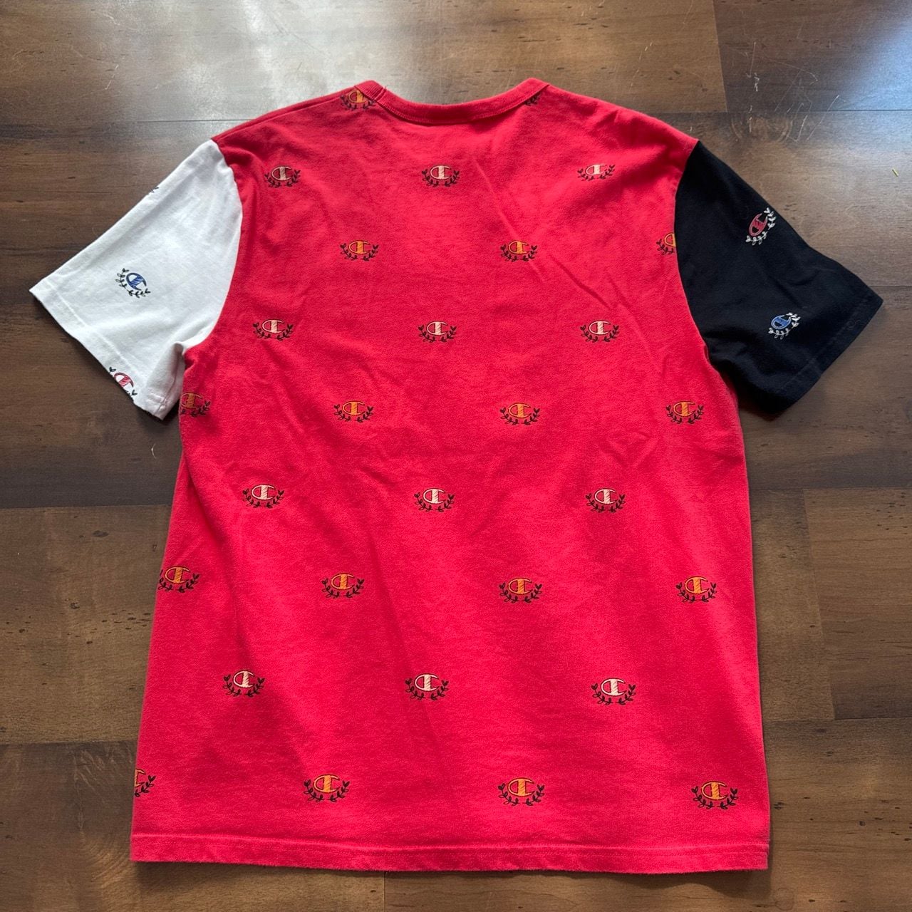 Champion Colorblock Embroidered Logo T-Shirt Size Large 7