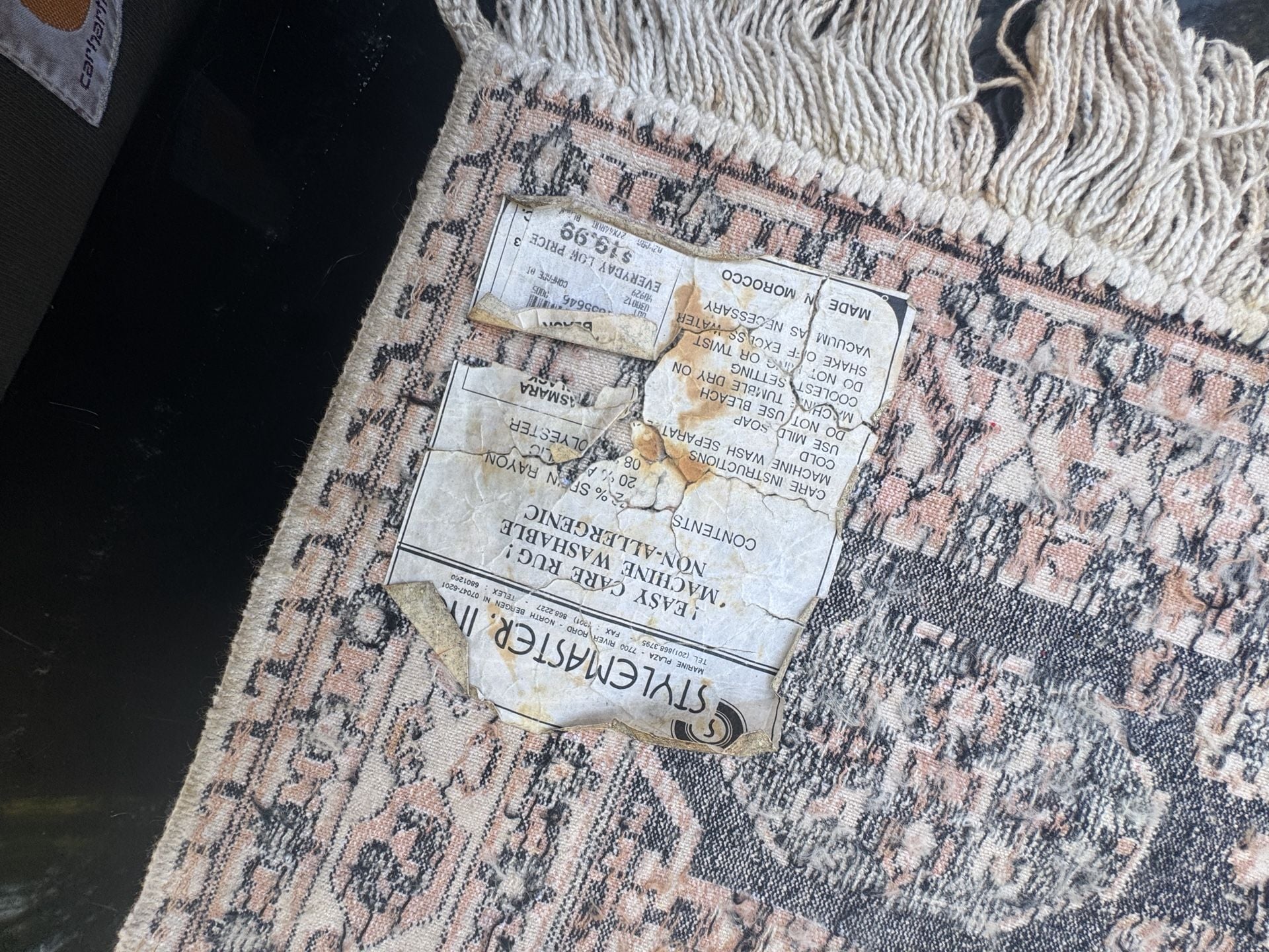 Stylemaster Vintage Asmara Area Rug 27x54 Black 3