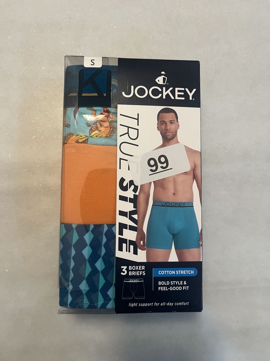 Jockey True Style Boxer Briefs Size S 28-30 Cotton Stretch 1