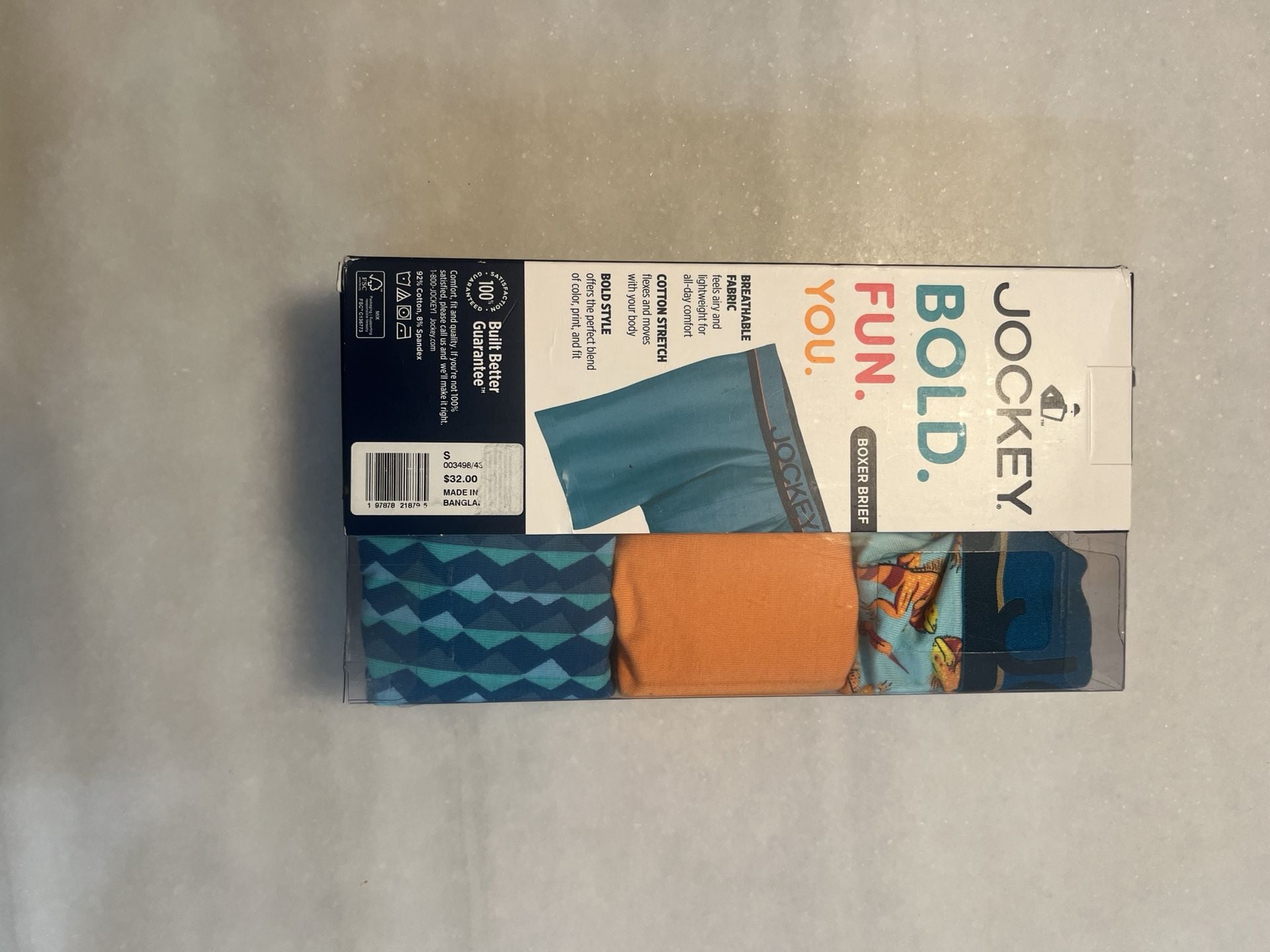 Jockey True Style Boxer Briefs Size S 28-30 Cotton Stretch 3