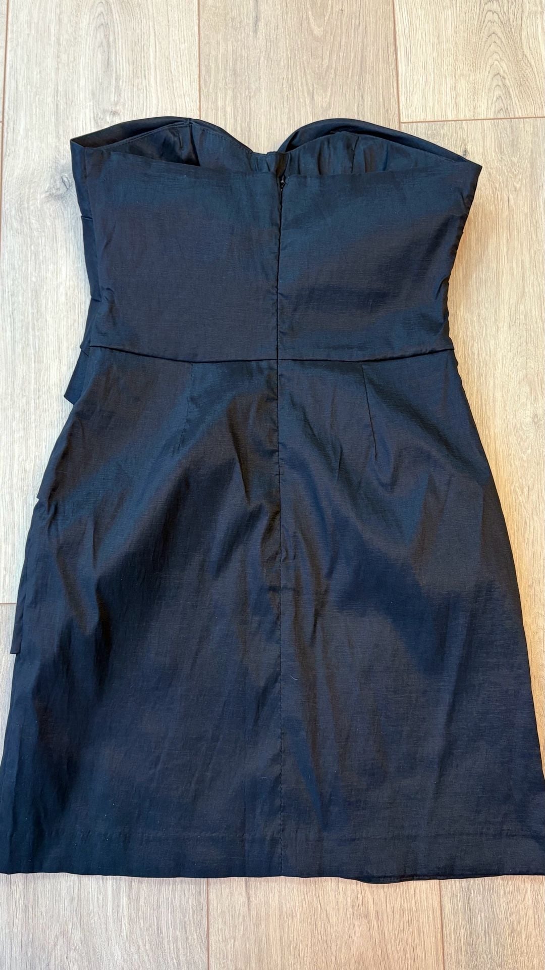Romeo & Juliet Couture Strapless Dress Size M Black Layered Cocktail 5