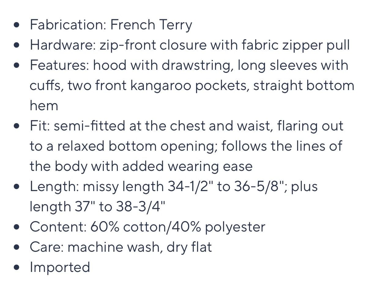LOGO Lounge by Lori Goldstein QVC French Terry Long Hooded Jacket 11