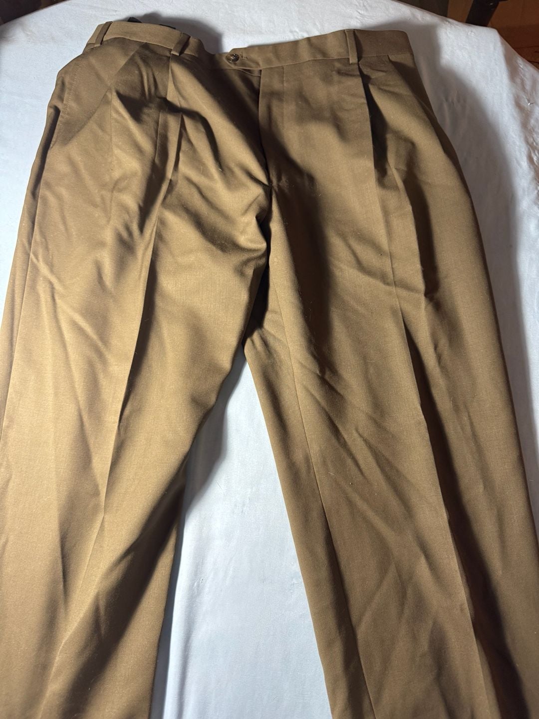 Jos. A. Bank Wool Dress Pants Size 40 REG Mocha Gabardine NWT 2