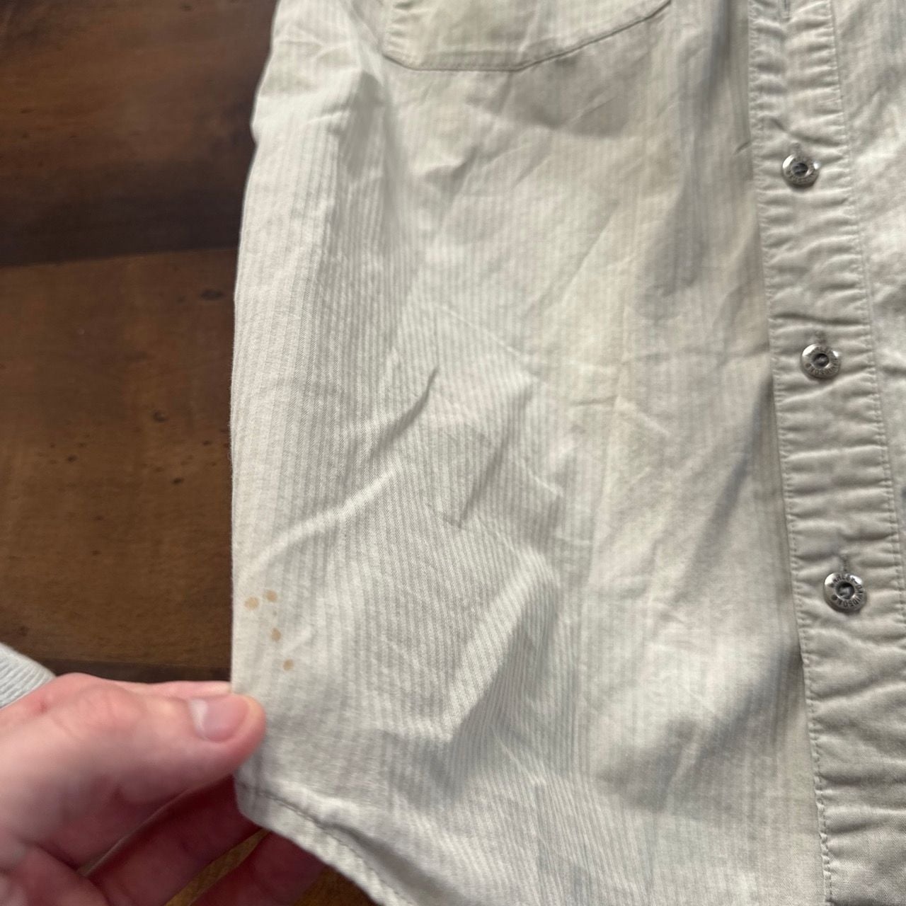 Harley Davidson Sleeveless Denim Shirt Beige Large 7