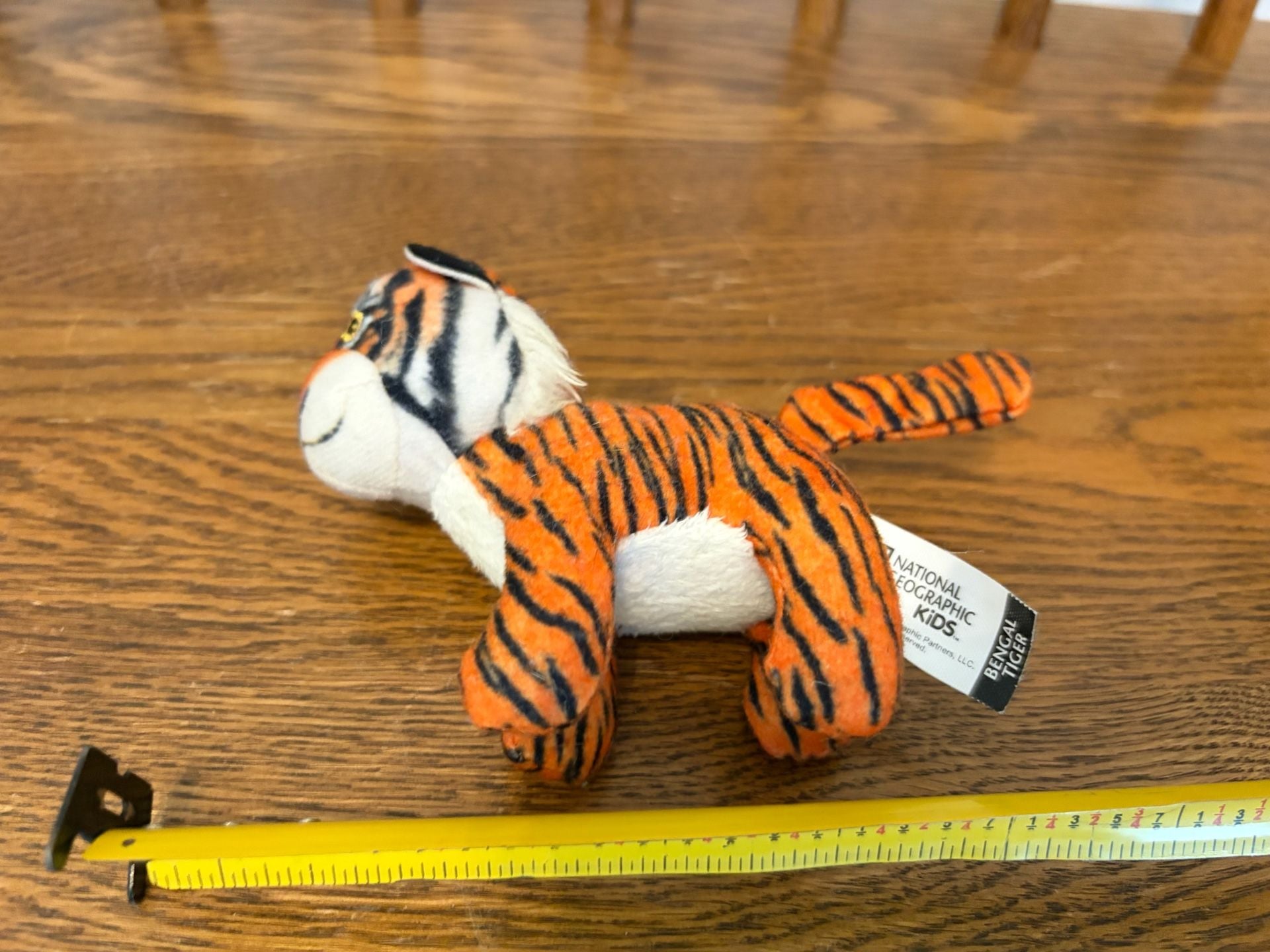 National Geographic Kids Bengal Tiger Plush Stuffed Animal Toy 4.5" 3