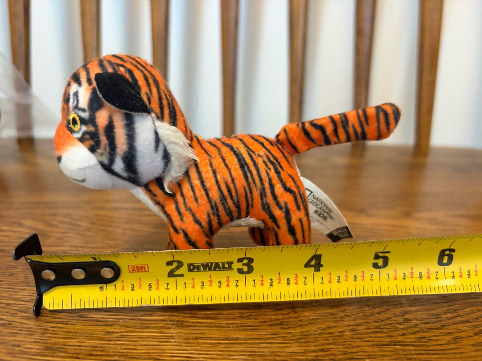 National Geographic Kids Bengal Tiger Plush Stuffed Animal Toy 4.5" 4