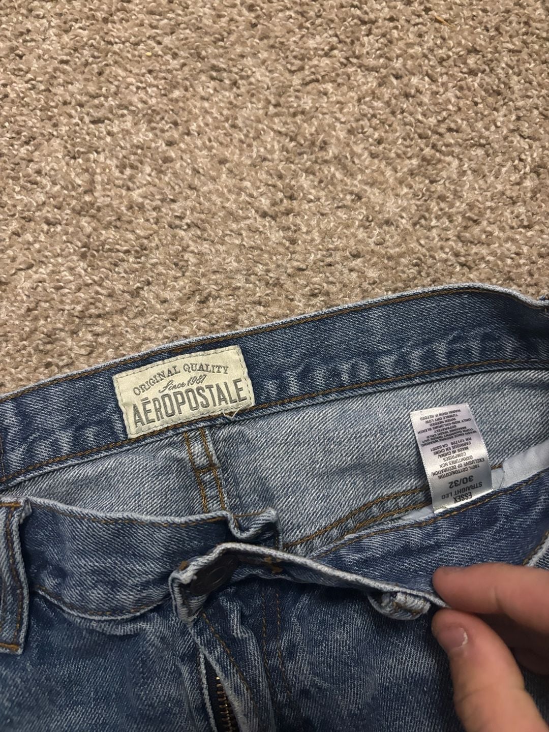 Early 2000s Aeropostale Straight Jeans 30x30 Blue Denim 3
