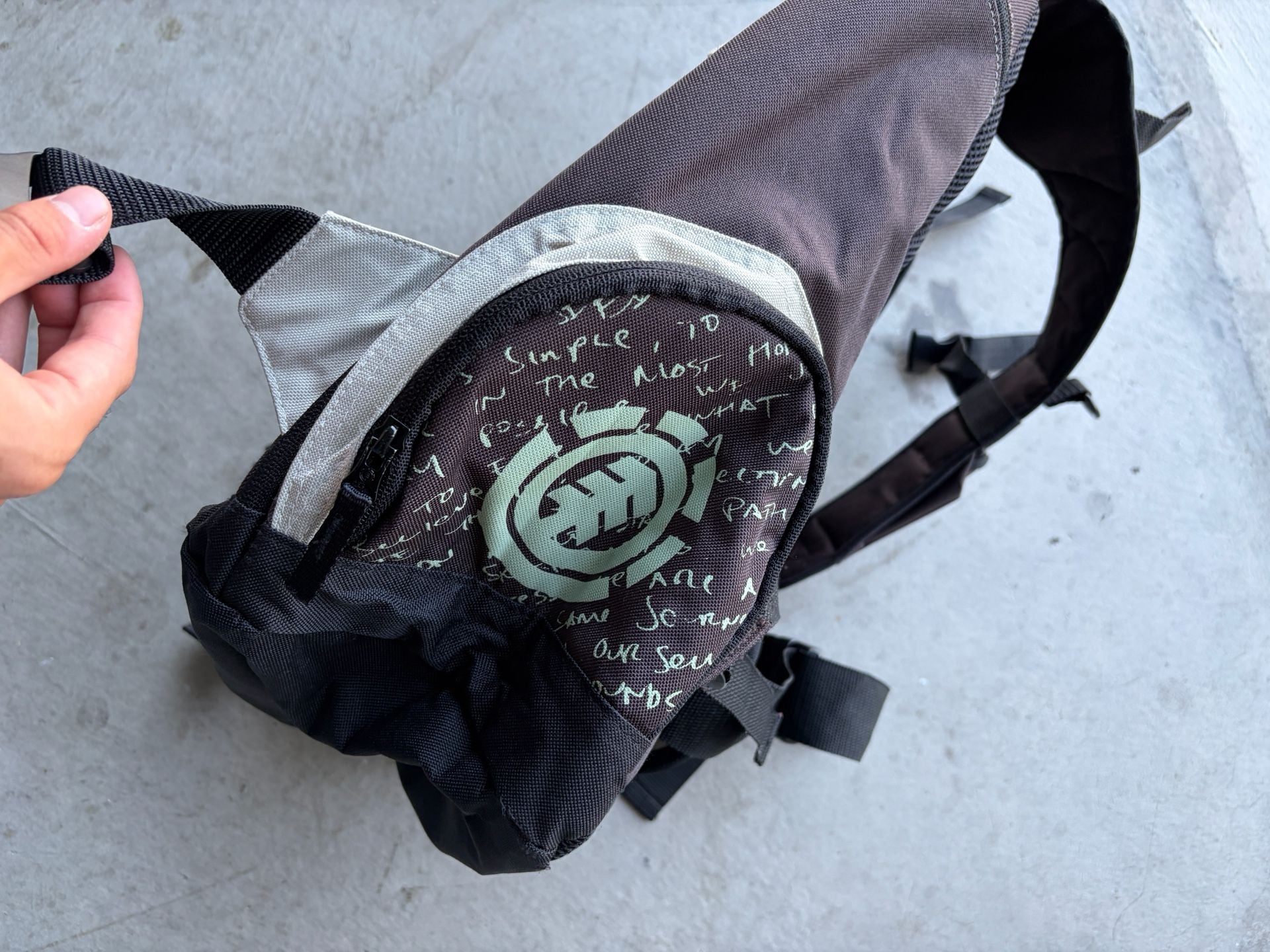 Element Skateboards Backpack Brown White 4