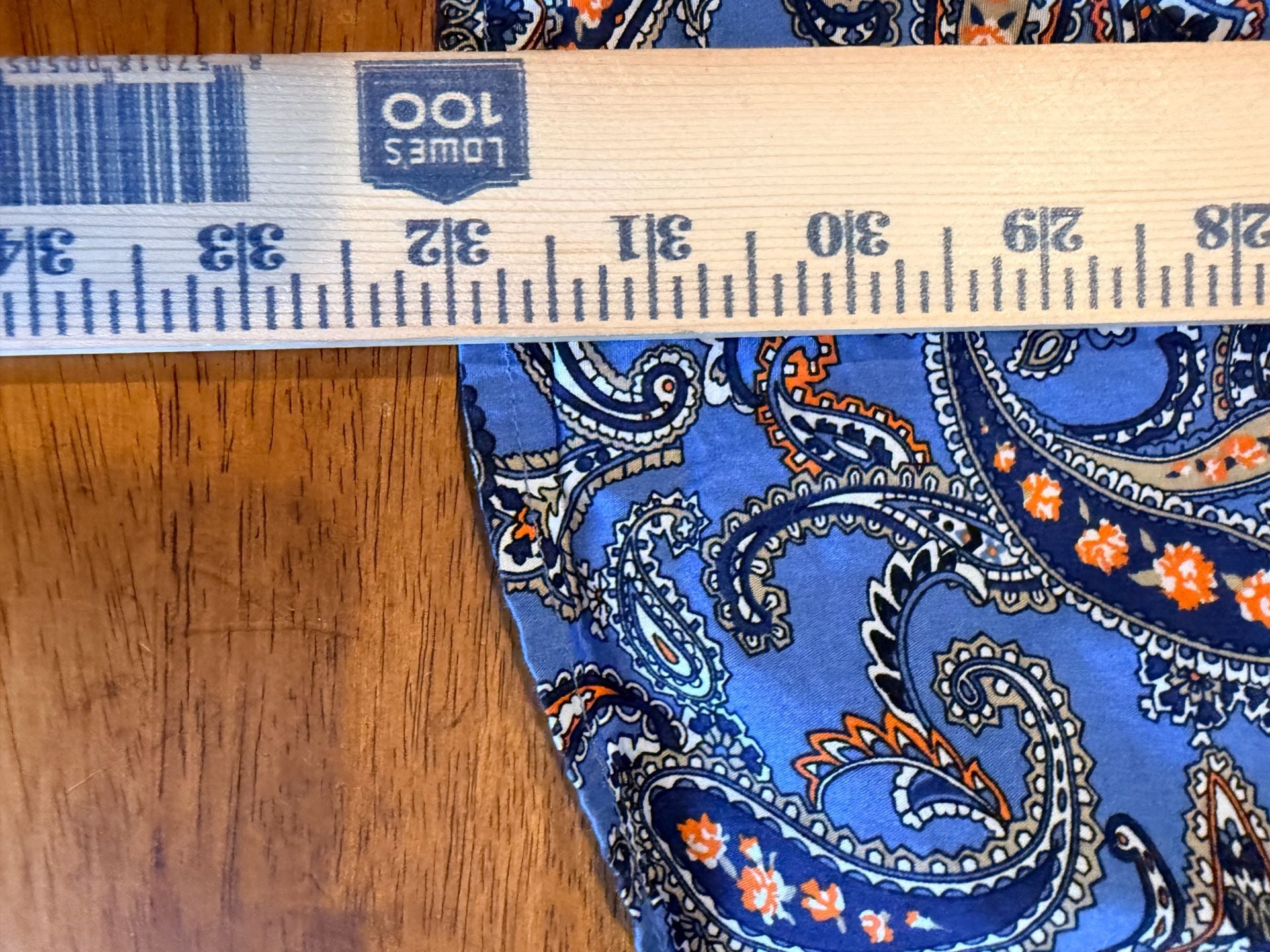 Cinch Long Sleeve Button Down Shirt Size M Blue Paisley Print Cotton 7