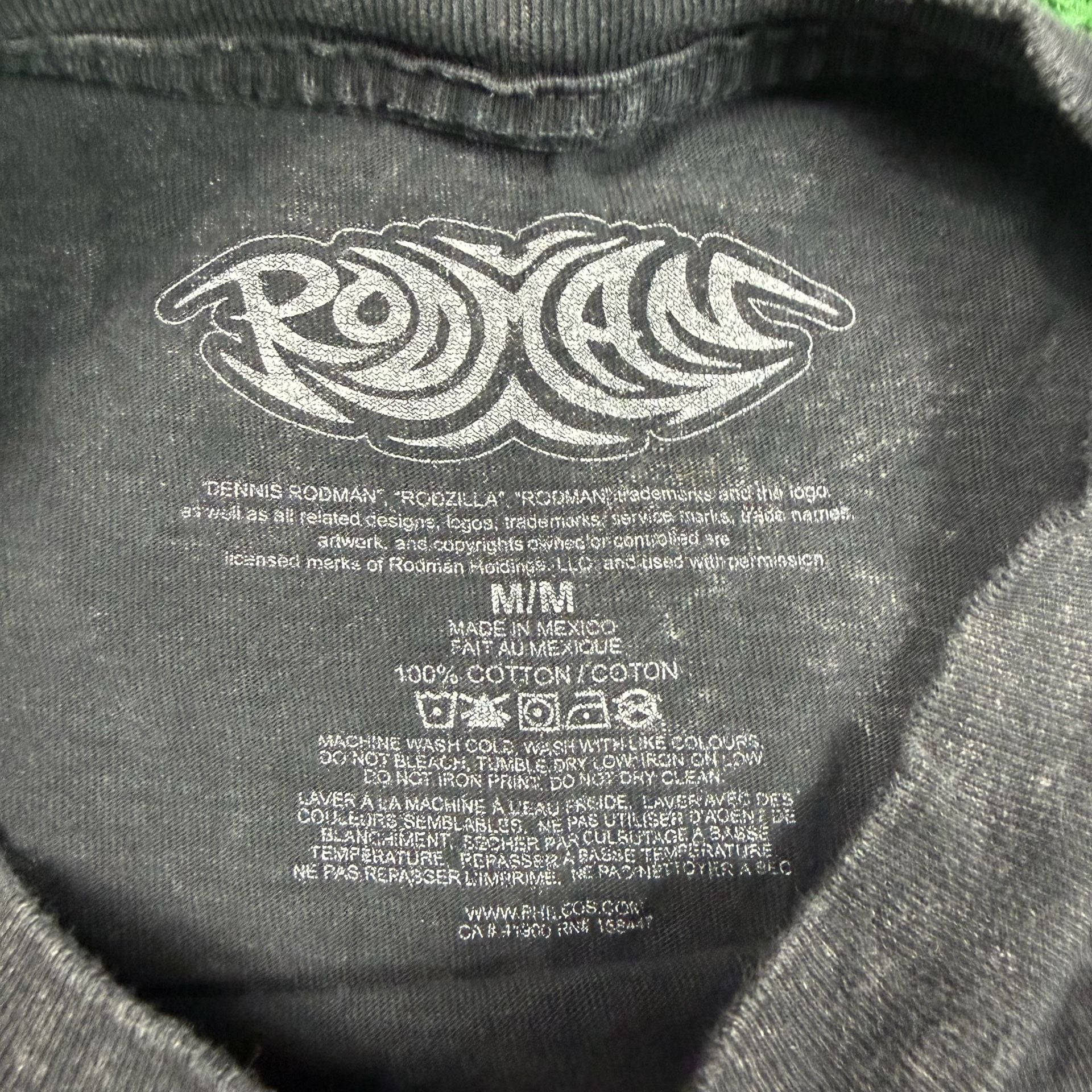 Dennis Rodman Vintage Graphic Acid Wash T-Shirt 4