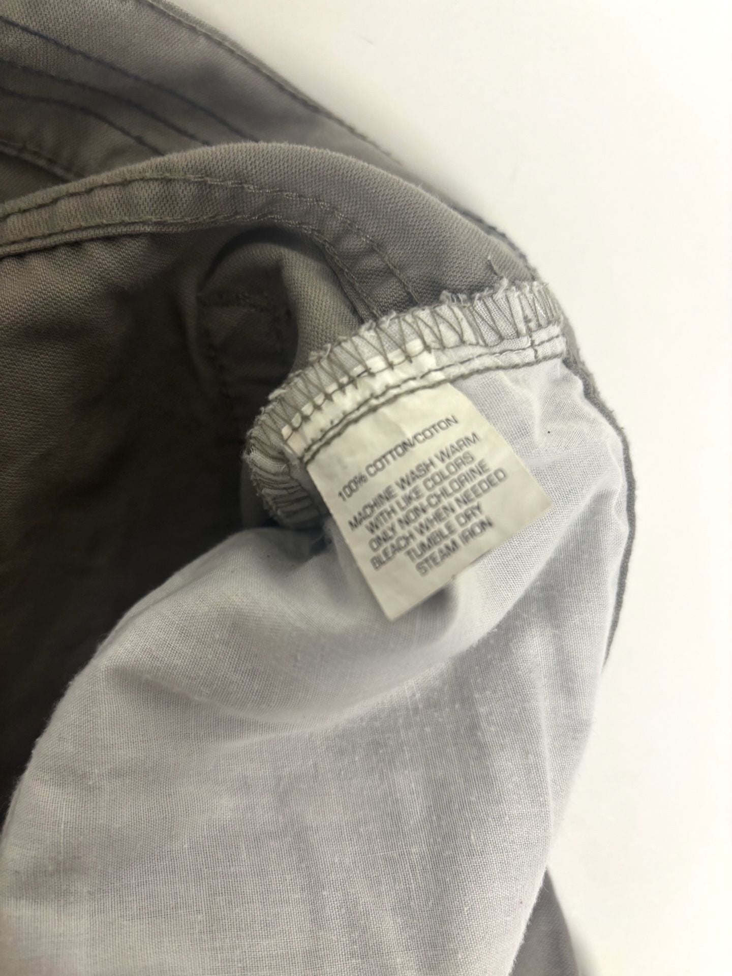 Van Heusen Studio Pants 38x30 Gray Cotton 3