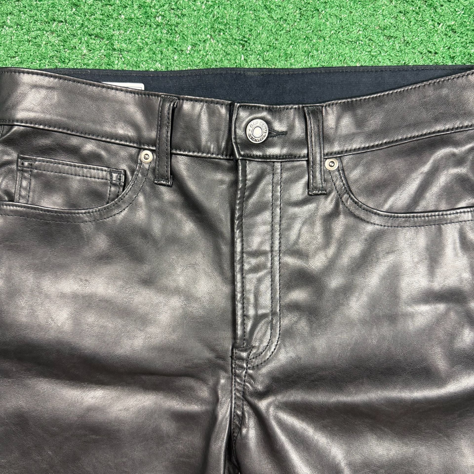 Good American Faux Leather Pants Black Size 4 4