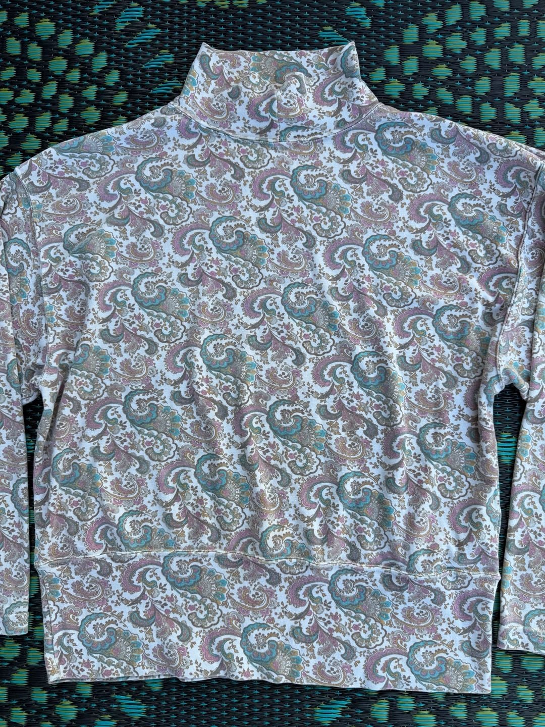 DB Sport by David Benjamin Mock Neck TurtleneckSize M Paisley Vintage 4