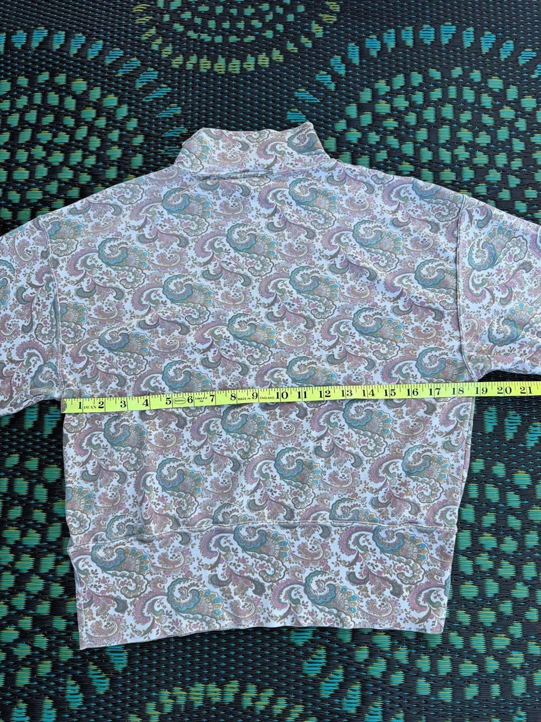 DB Sport by David Benjamin Mock Neck TurtleneckSize M Paisley Vintage 7