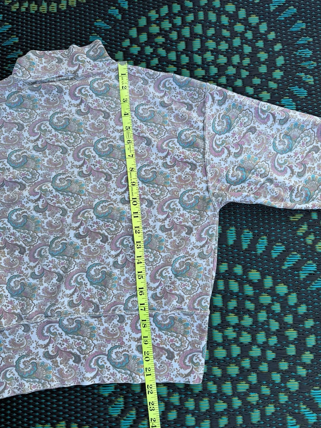 DB Sport by David Benjamin Mock Neck TurtleneckSize M Paisley Vintage 8