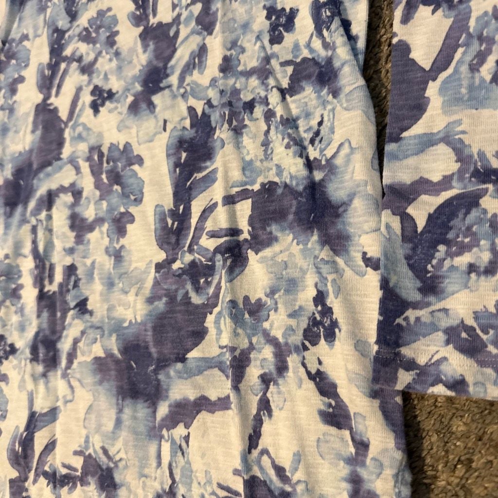 Tommy Bahama T-Shirt Size XS Blue Floral 4