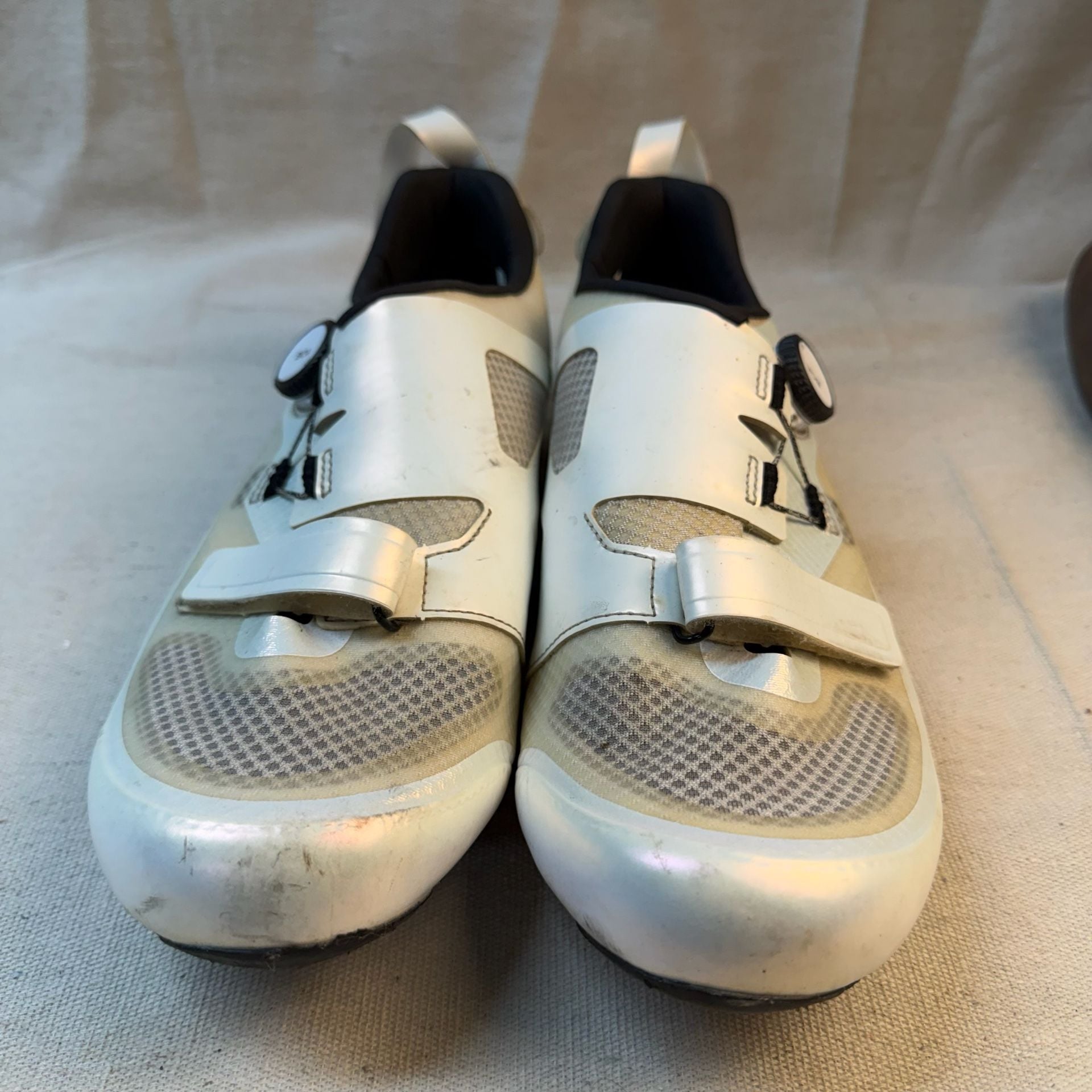 Pearl Izumi Cycling Shoes Size 44.5 White BOA Closure 4