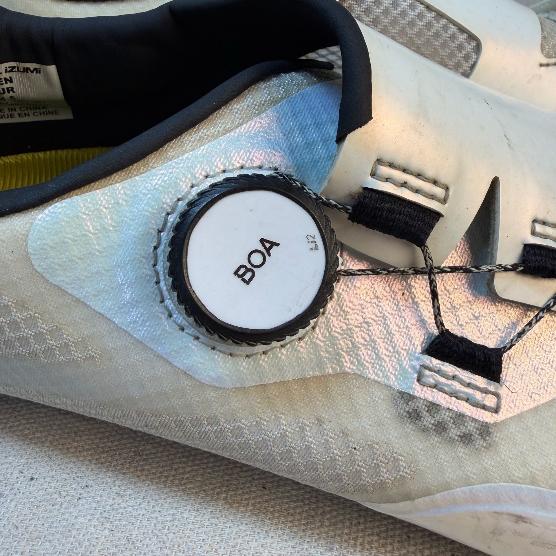 Pearl Izumi Cycling Shoes Size 44.5 White BOA Closure 5