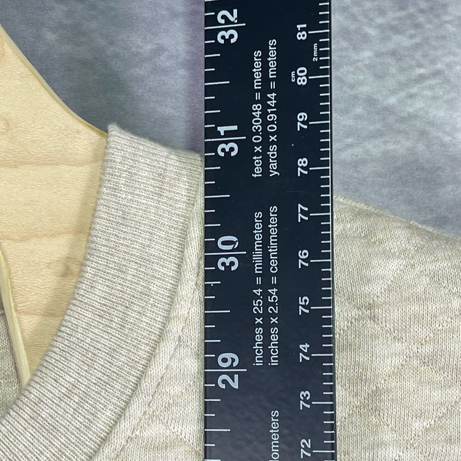 J.Crew Authentic Fleece Quilted Sweatshirt Size L Oatmeal NWT 4