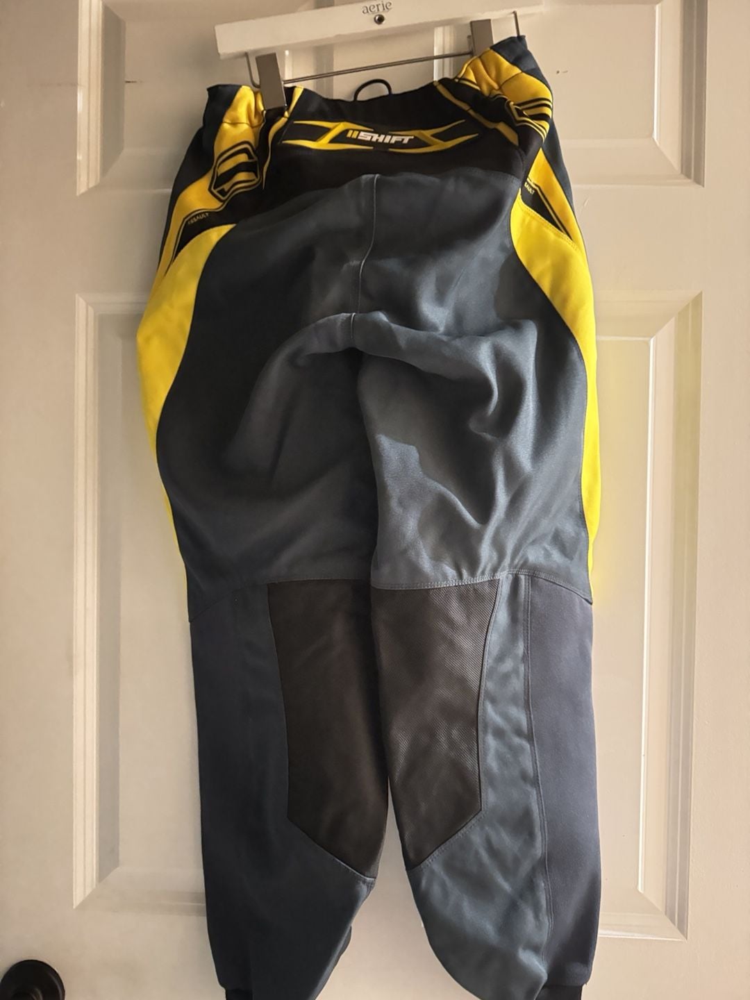 Shift Racing Assault Motocross Pants Gray Yellow Size 28 20