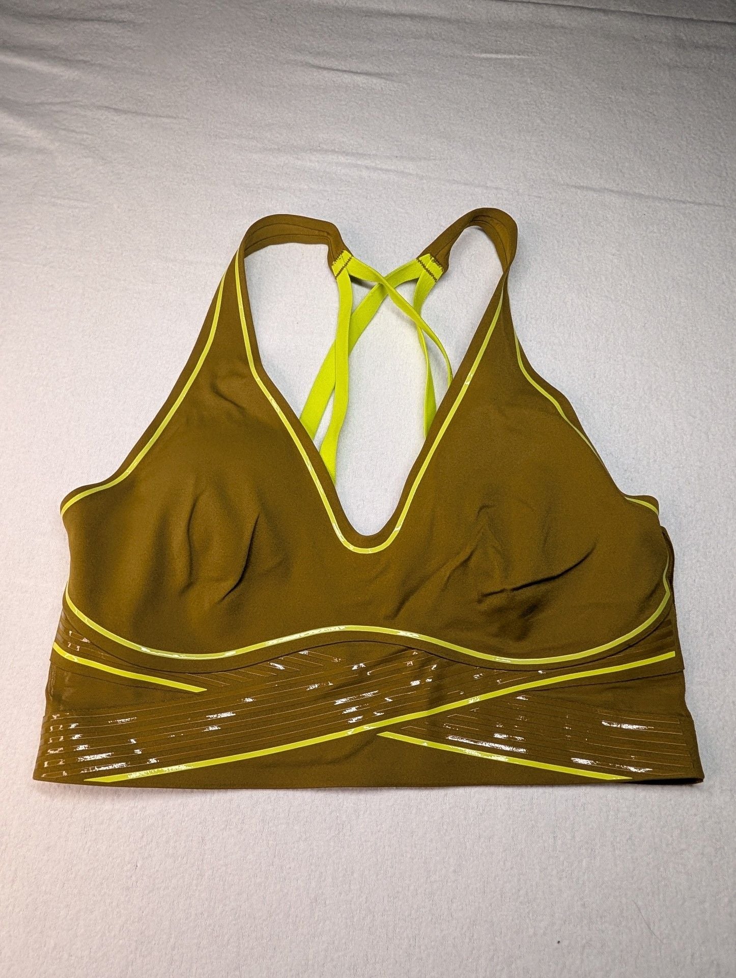 VSX Sport Leggings (size M) and Sports Bra(size S) Set Bronze Olive 5