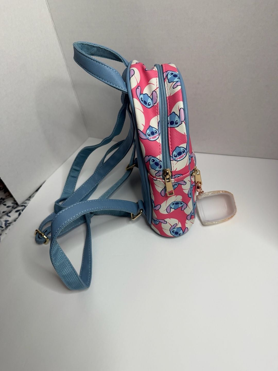 Disney Lilo & Stitch Mini Backpack Bag Card Holder & Key Chain ... 6
