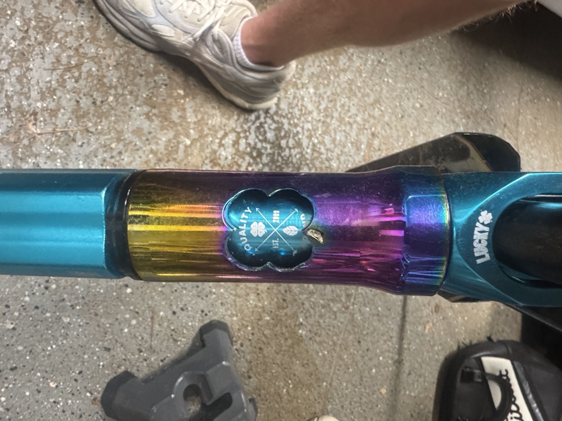 Lucky Pro Scooter Neo Chrome Titanium Bars Stunt Scooter 4