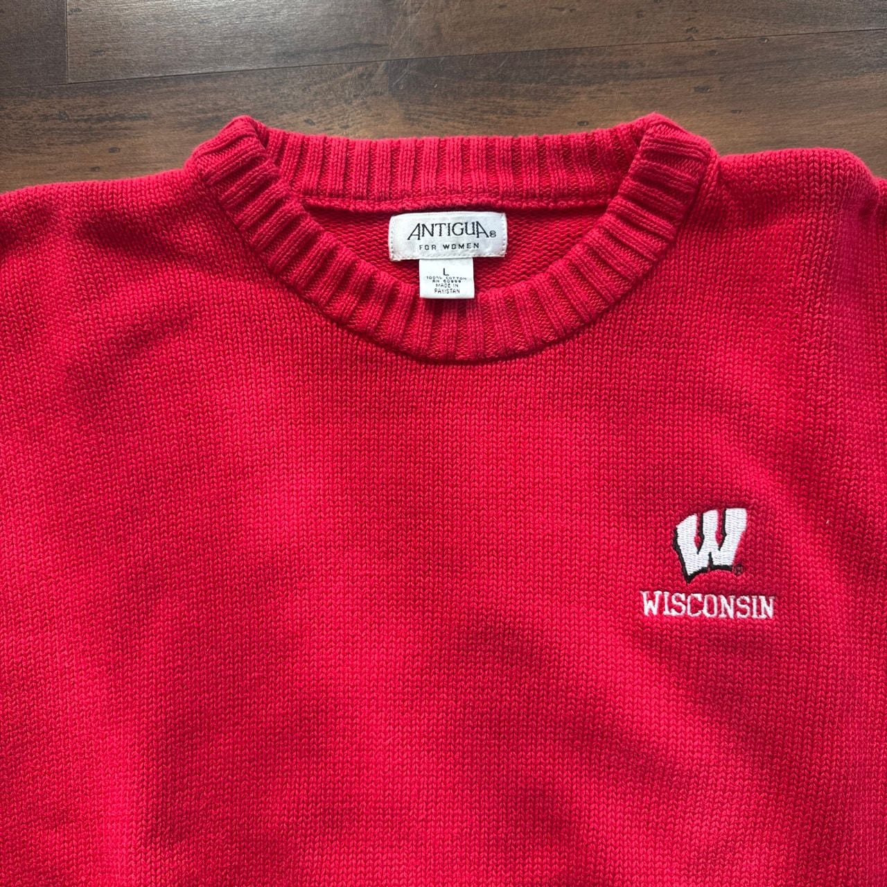 Antigua Wisconsin Sweater Size XL Red 3