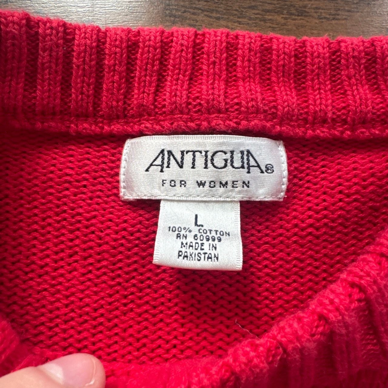 Antigua Wisconsin Sweater Size XL Red 4