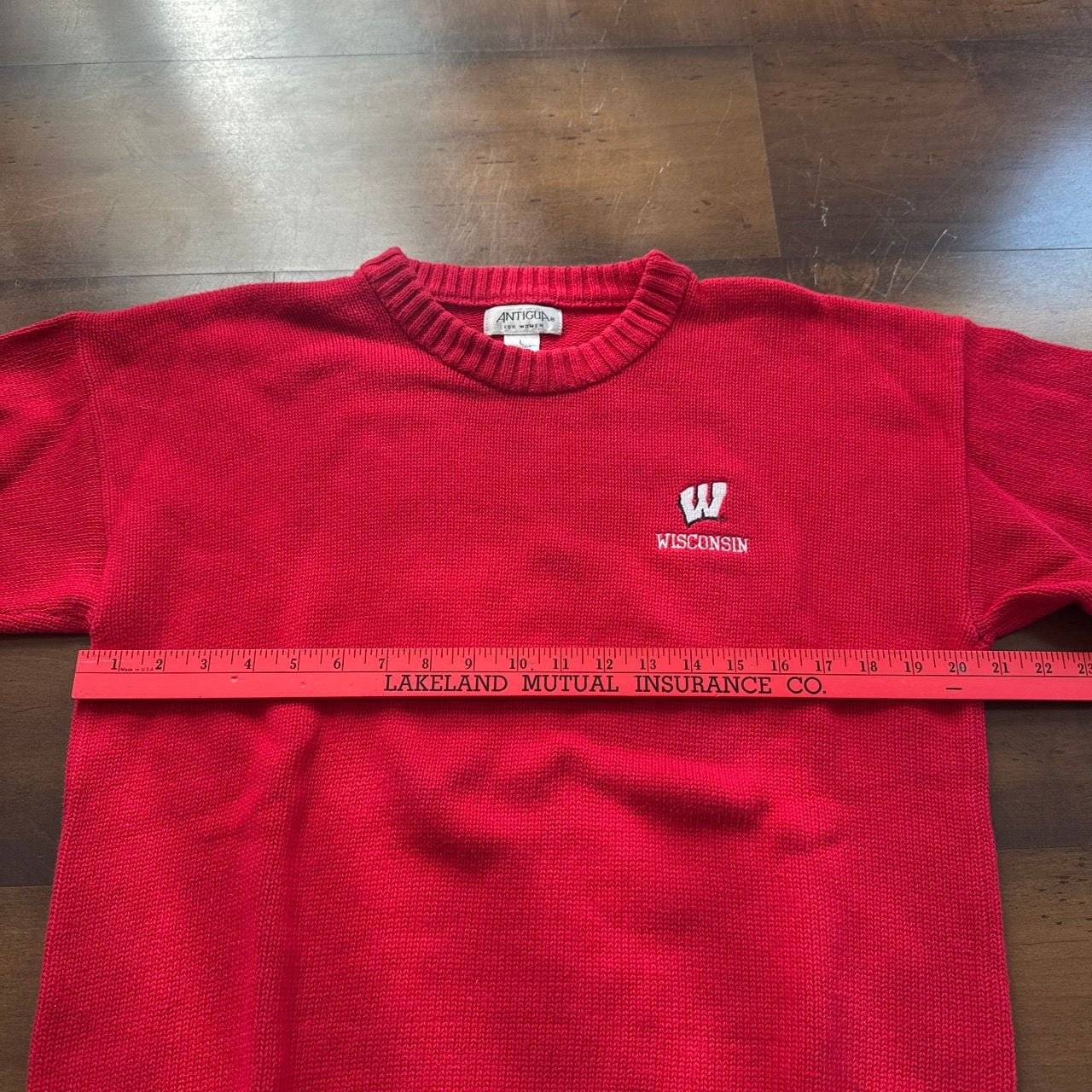 Antigua Wisconsin Sweater Size XL Red 5