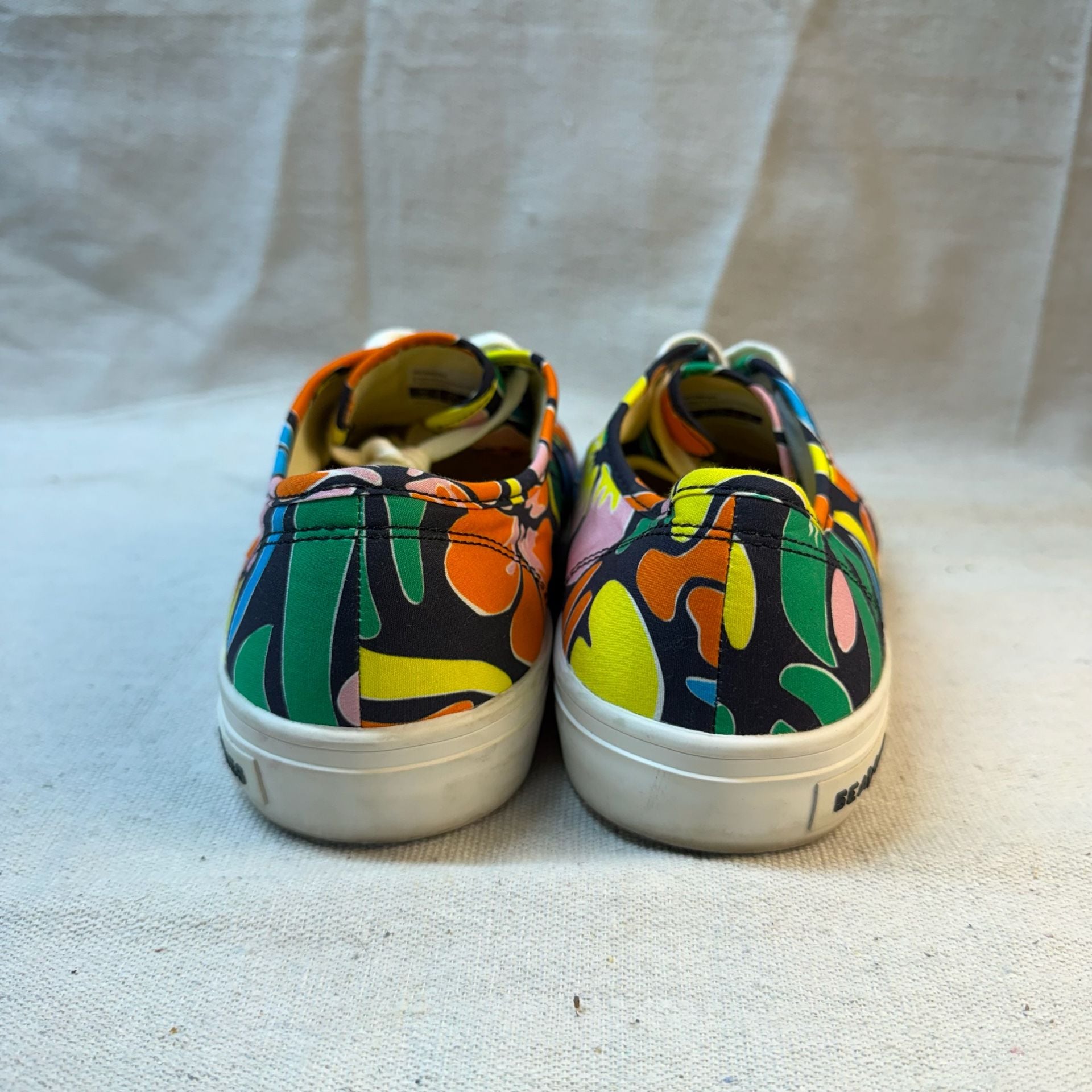 SeaVees Hermosa Plimsoll Shoes Multi Floral Canvas 6