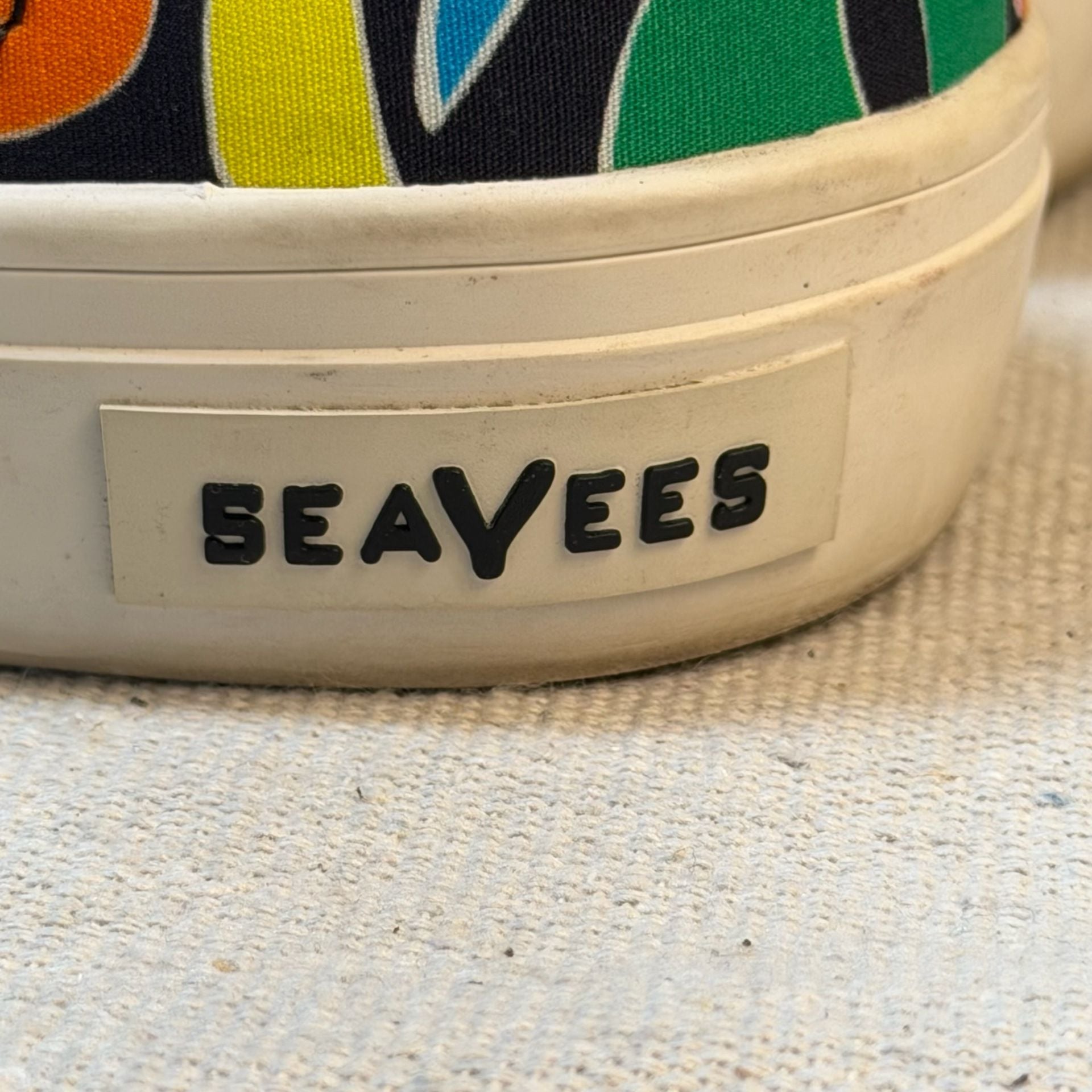 SeaVees Hermosa Plimsoll Shoes Multi Floral Canvas 7