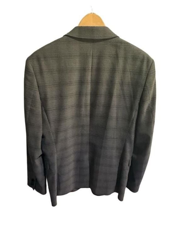 Express Suit Jacket Blazer Size 38R Gray Plaid Extra Slim Stretch 9