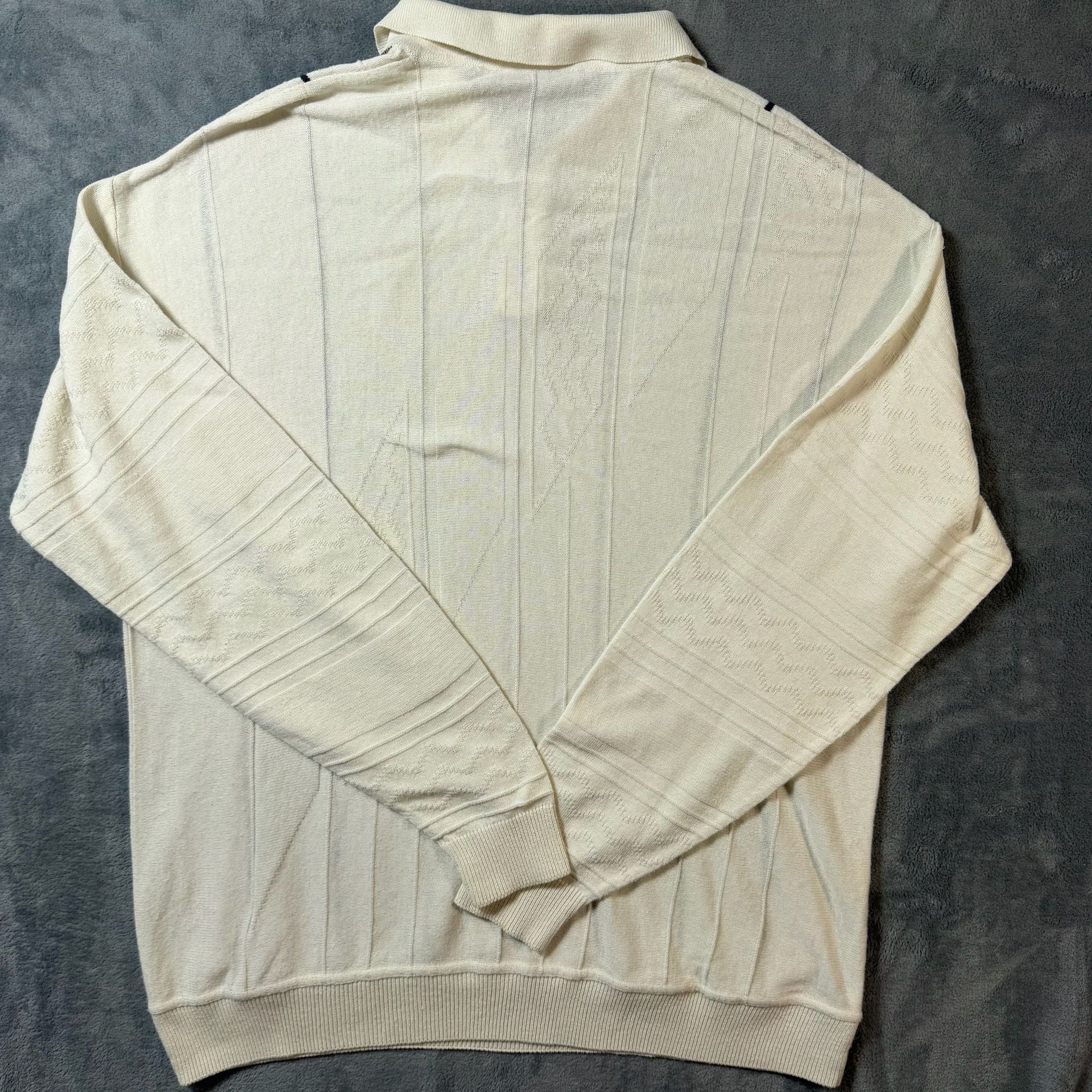 Vintage MX2 Knit Zip Polo Shirt Size XXL Made in Italy 10
