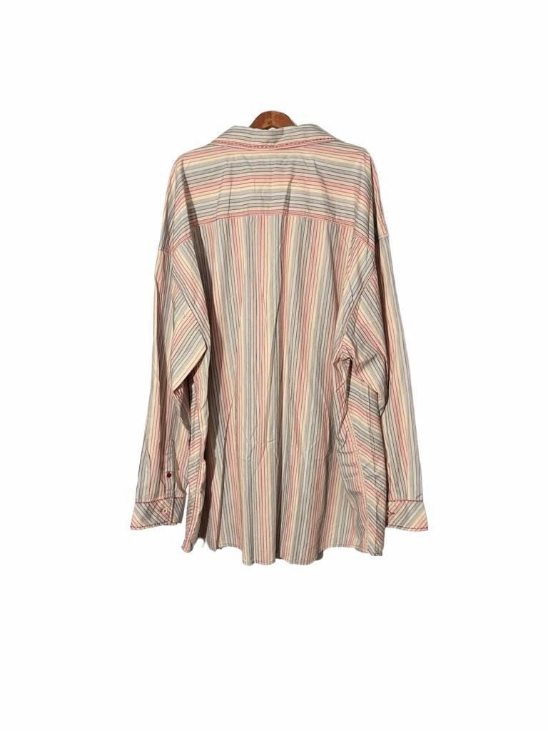 Sean John Long Sleeve Button Down Shirt Size 6XB Striped Cotton 7