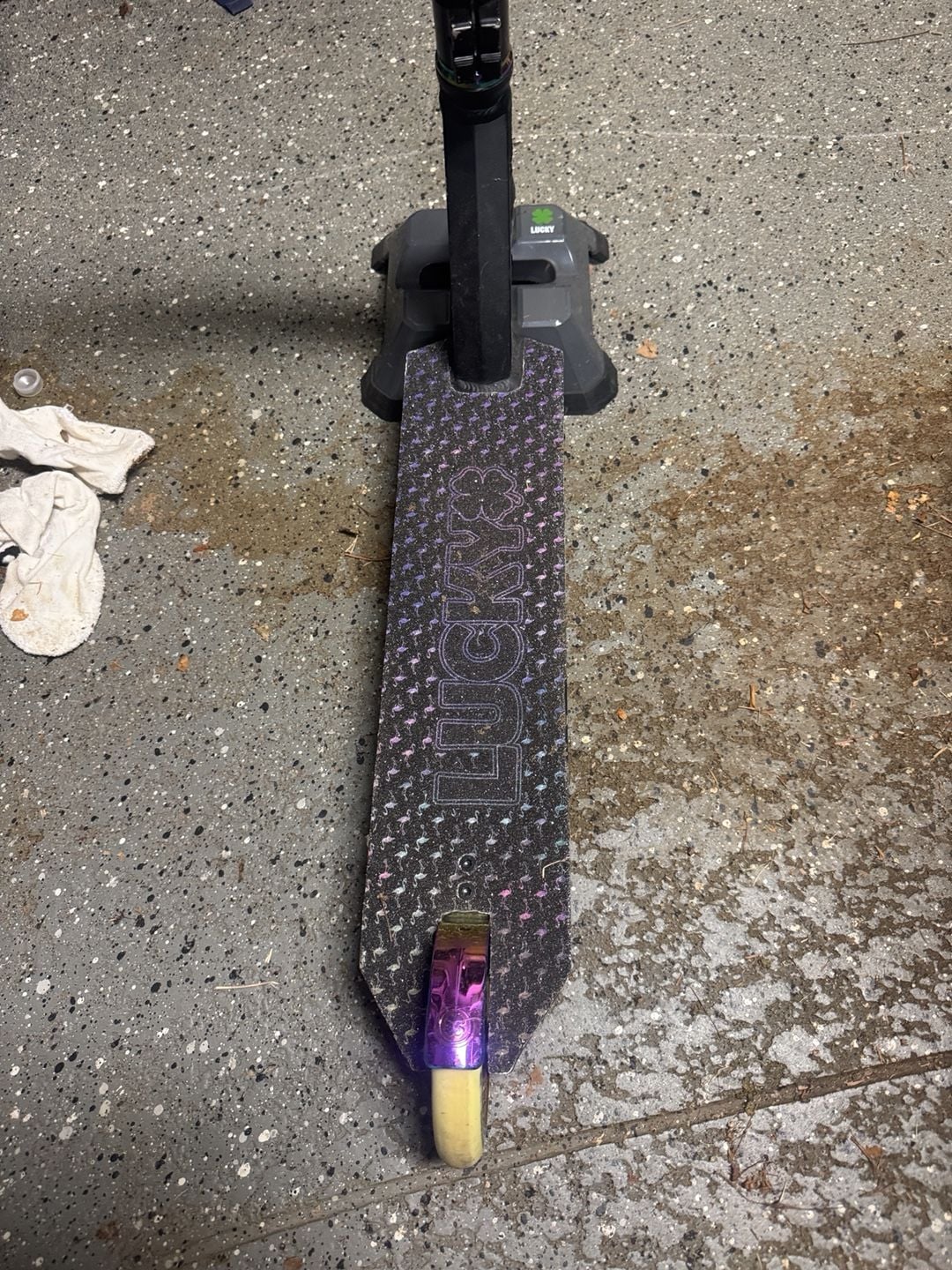Lucky Pro Scooter Custom Stunt Scooter Black Purple Root Industries 2
