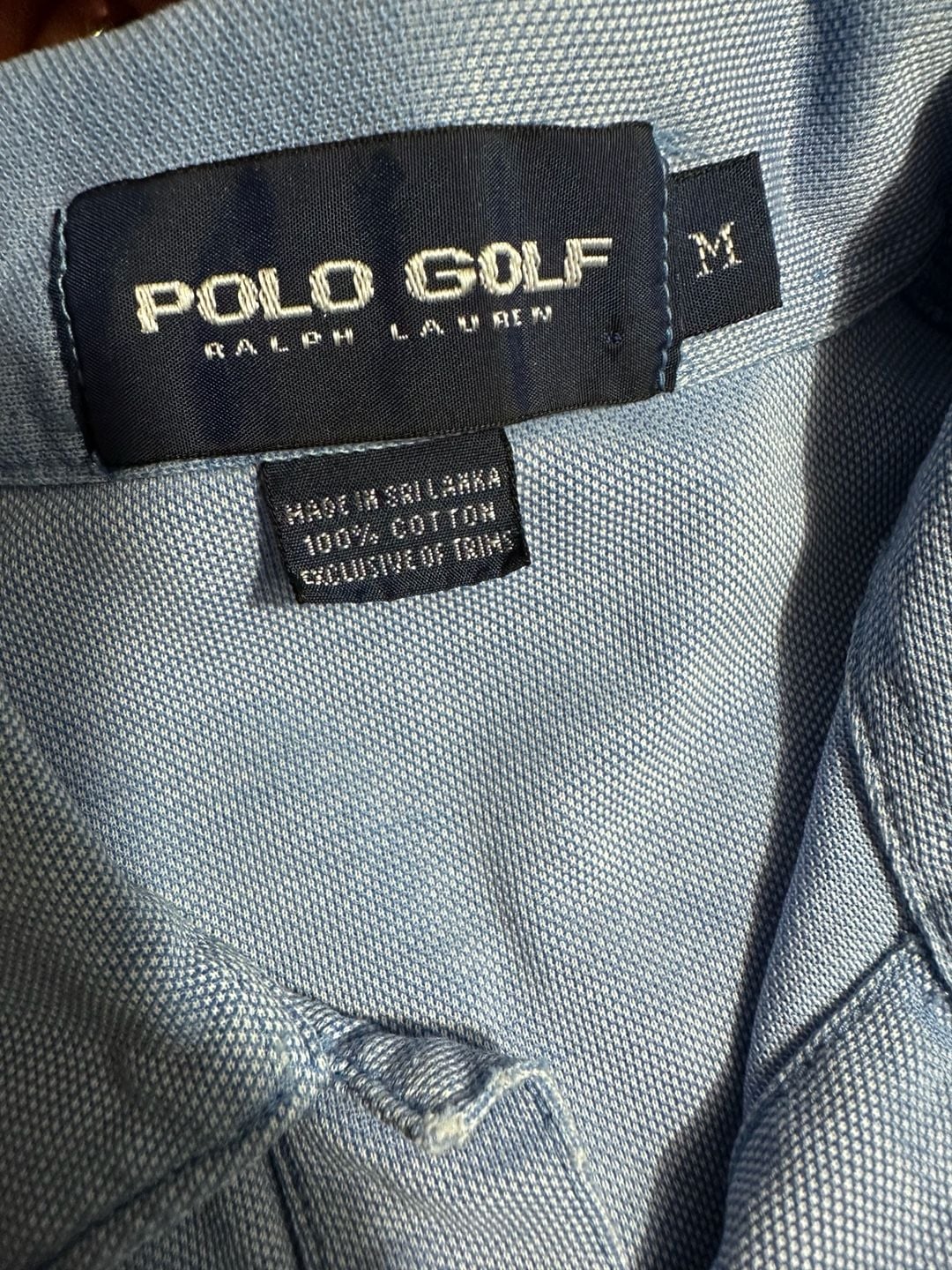 Polo Golf Ralph Lauren Polo Shirt Size M Light Blue Cotton 4