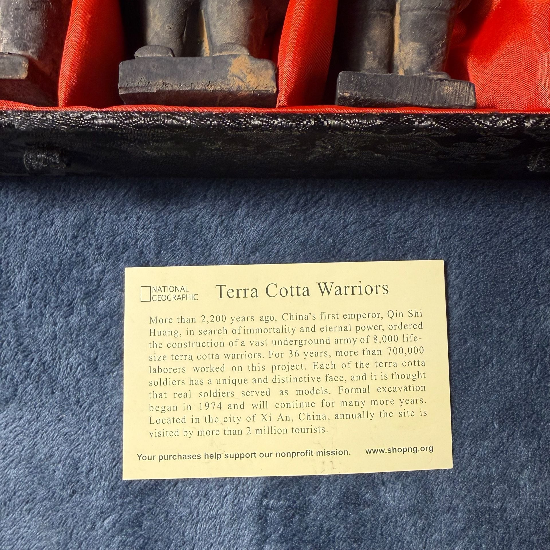 National Geographic Terra Cotta Warriors Figurine Set of 4 in Box 2
