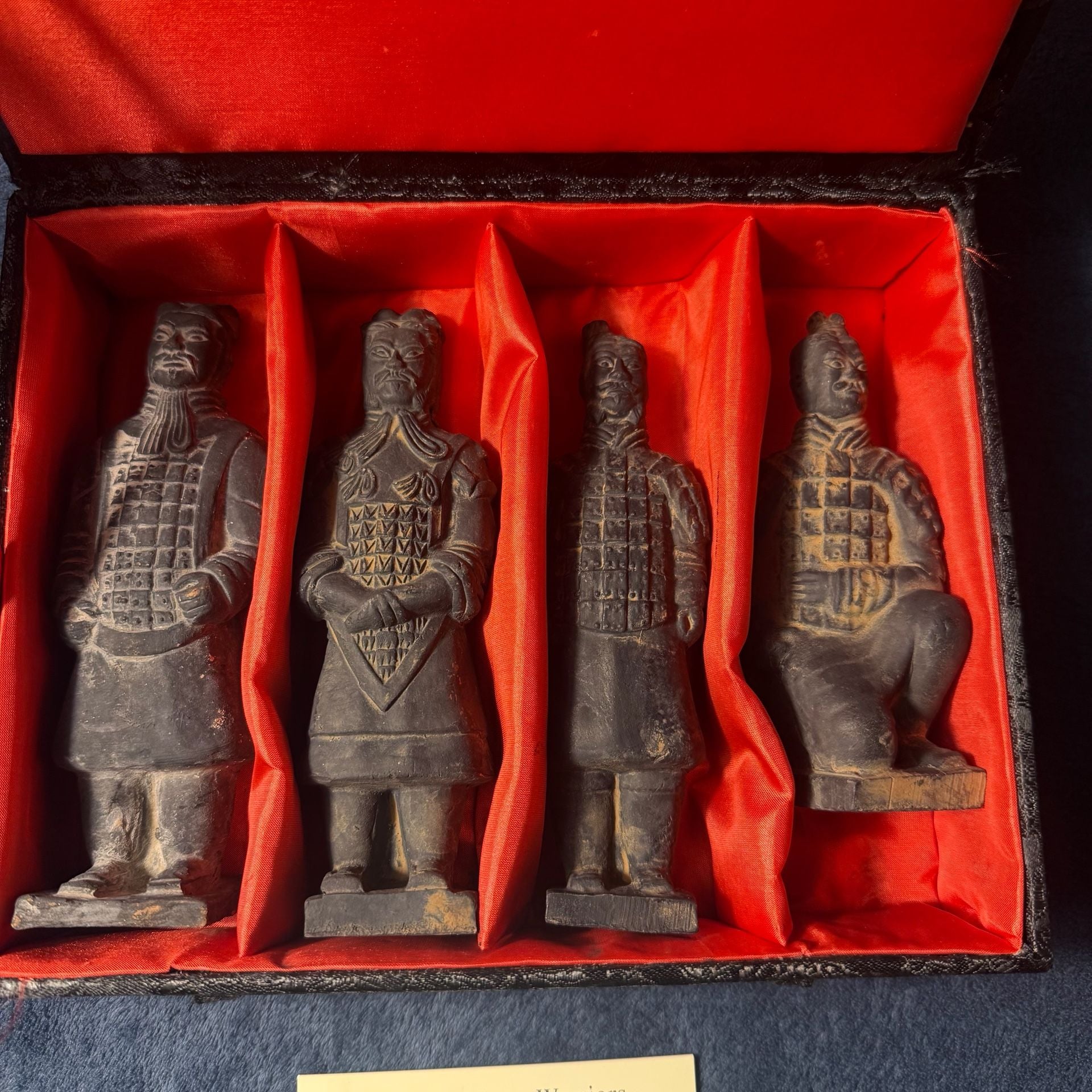 National Geographic Terra Cotta Warriors Figurine Set of 4 in Box 3