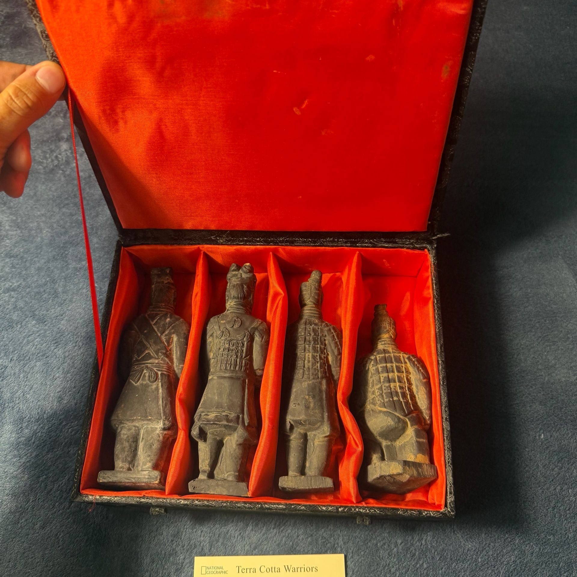 National Geographic Terra Cotta Warriors Figurine Set of 4 in Box 7