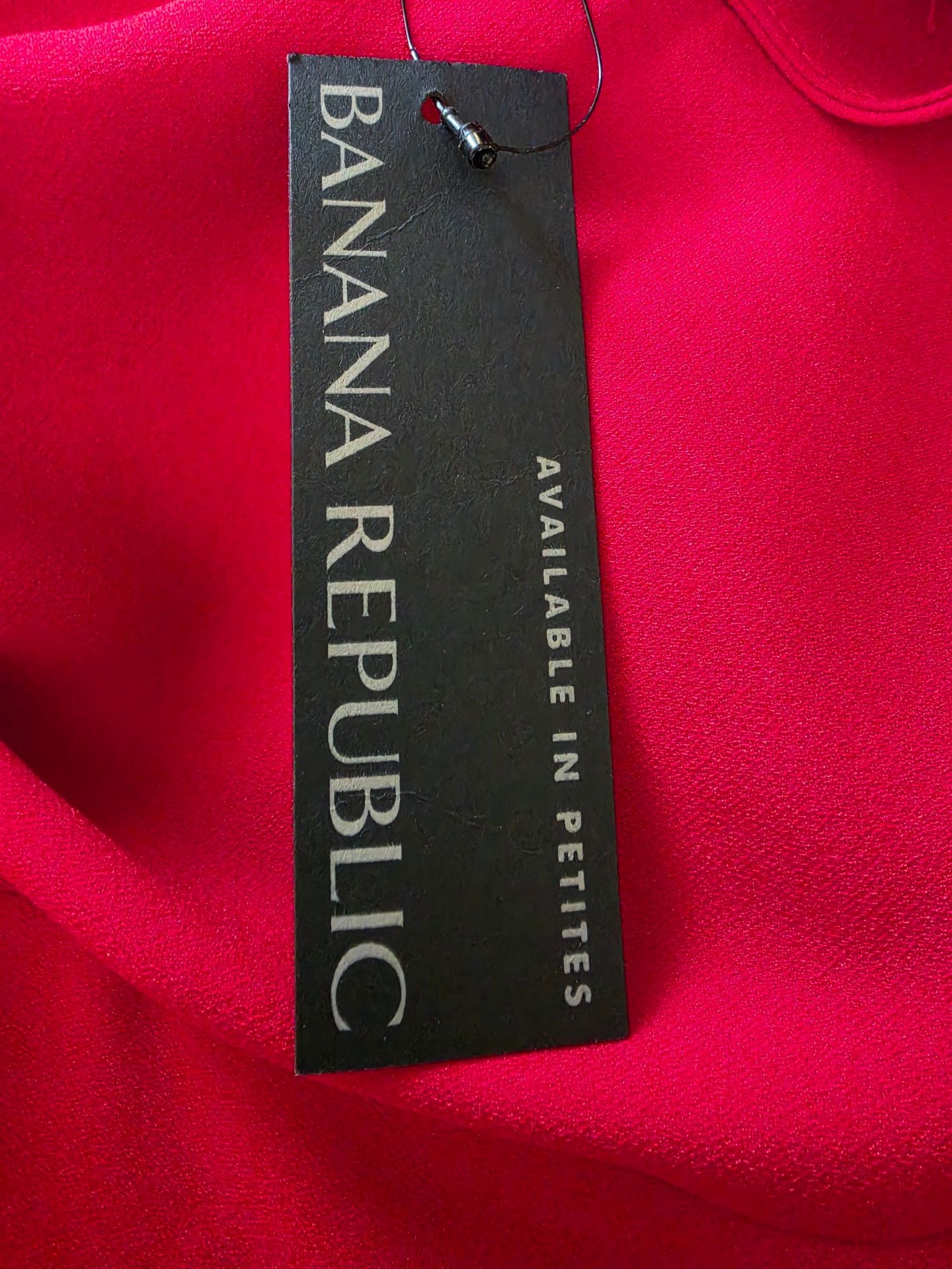 Banana Republic Bell Sleeve Dress Size 8 Red Polyester 8