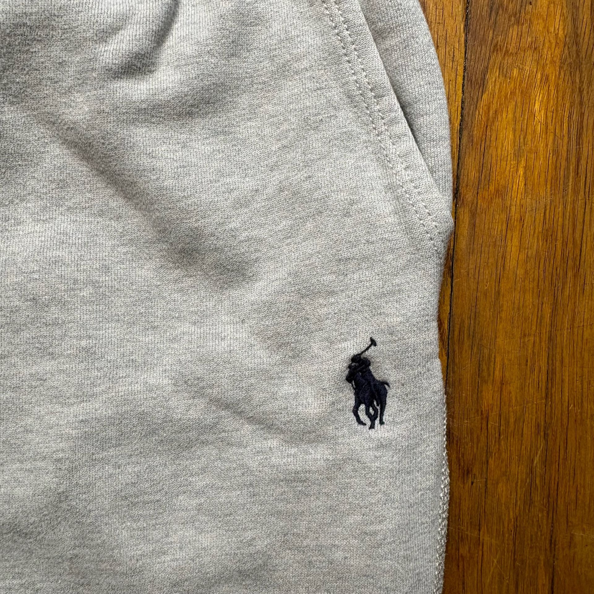 Polo Ralph Lauren Sweatpants Gray Cotton Fleece Drawstring 3