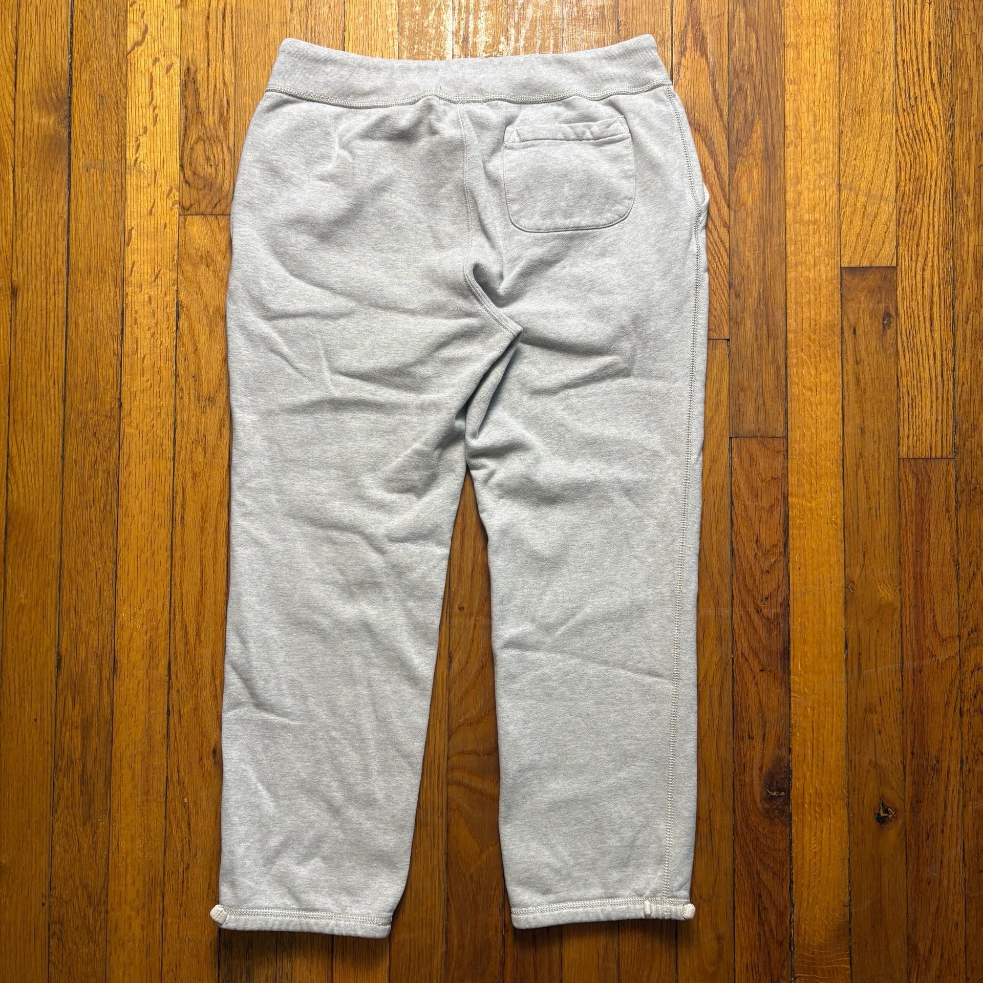 Polo Ralph Lauren Sweatpants Gray Cotton Fleece Drawstring 7