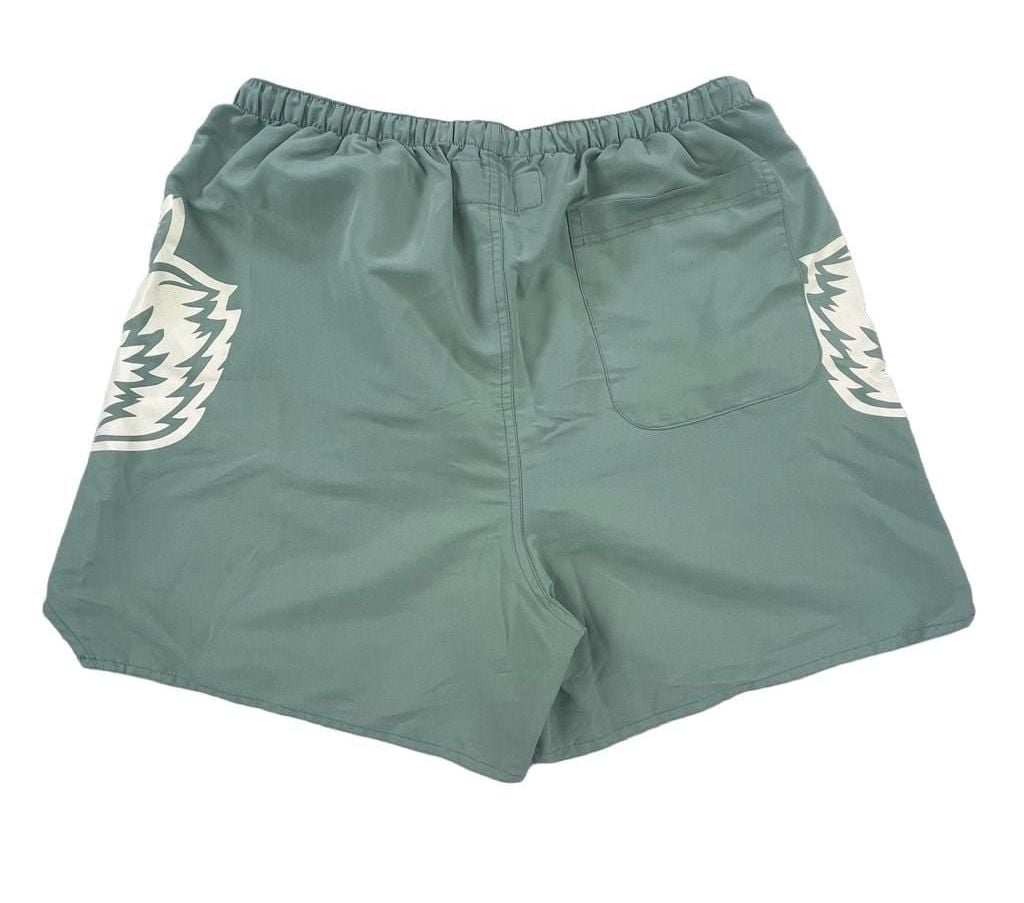Darc Sport Wolves Shorts Size L Green Wolf Graphic Gym 3