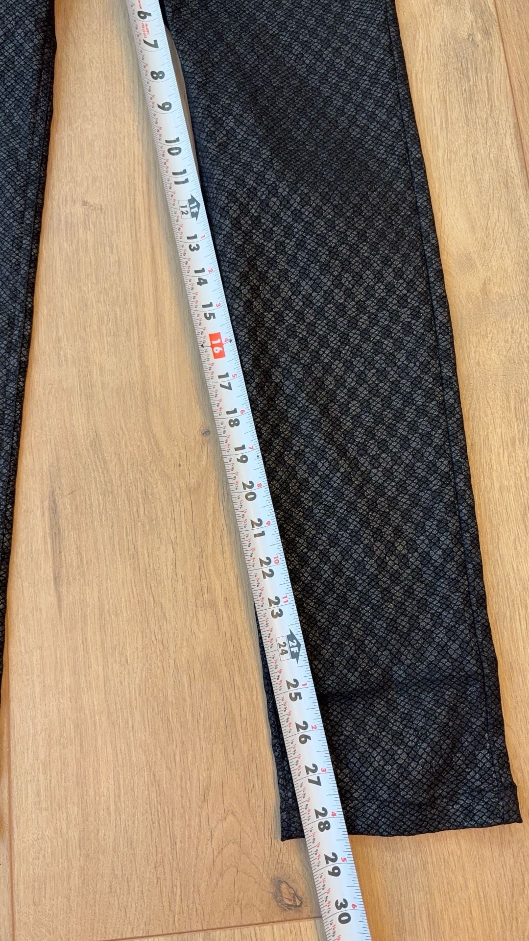 Eric Pants Size 38 Black Patterned Slim Fit Trousers 4