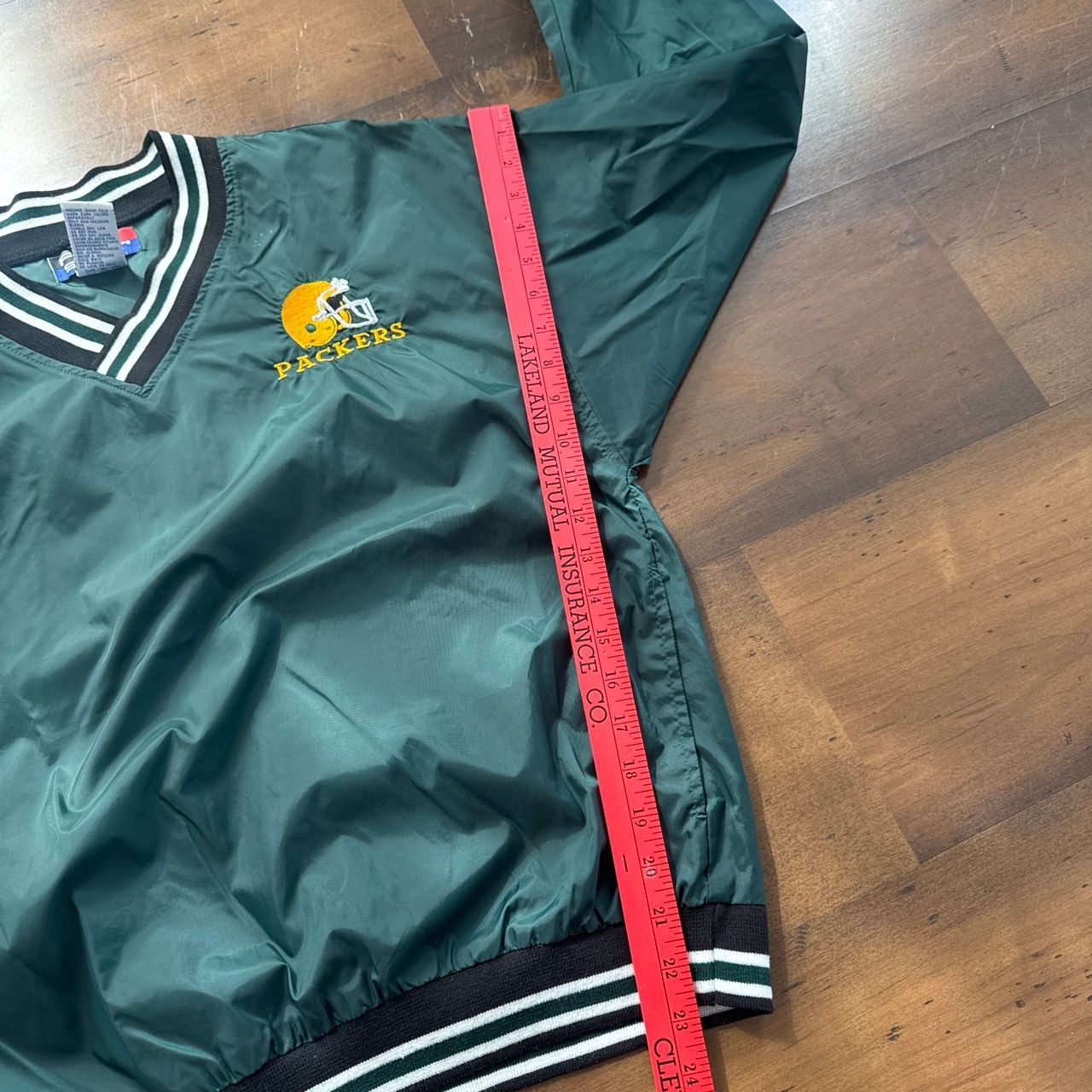 Pro Player Sport Green Packers Windbreaker Jacket Size L 7