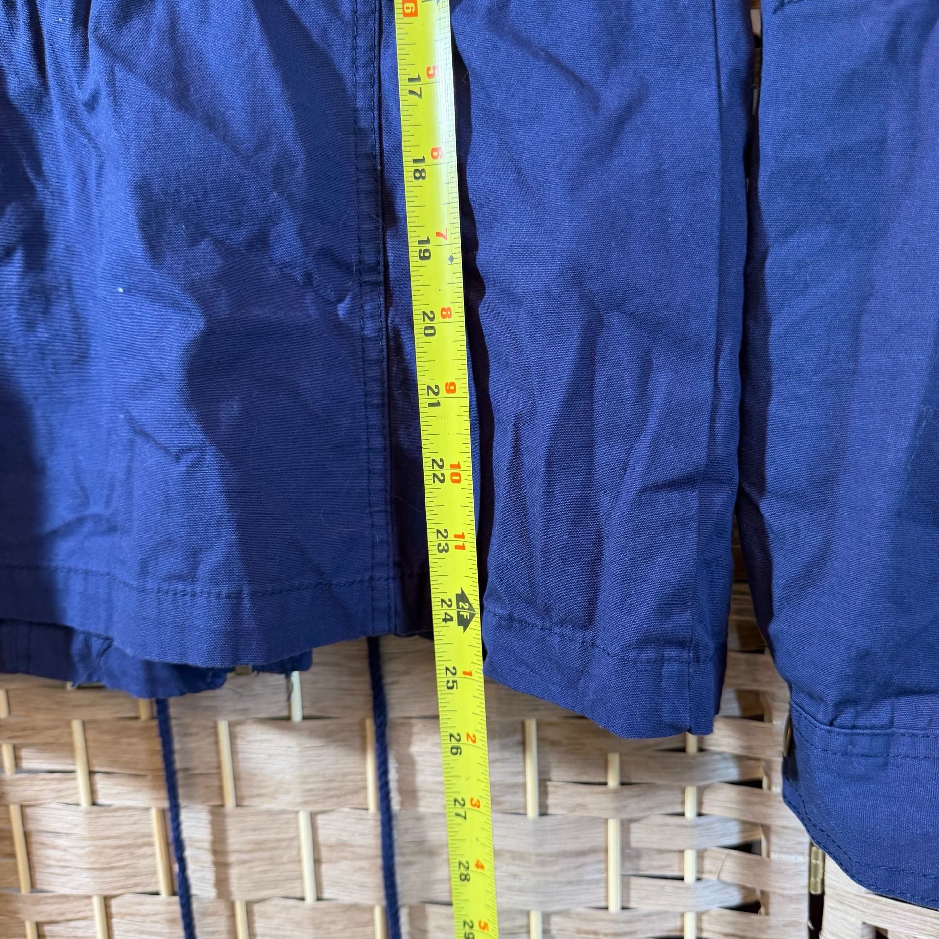 Chocolate USA Utility Jacket Size L Blue Cotton Hooded 8