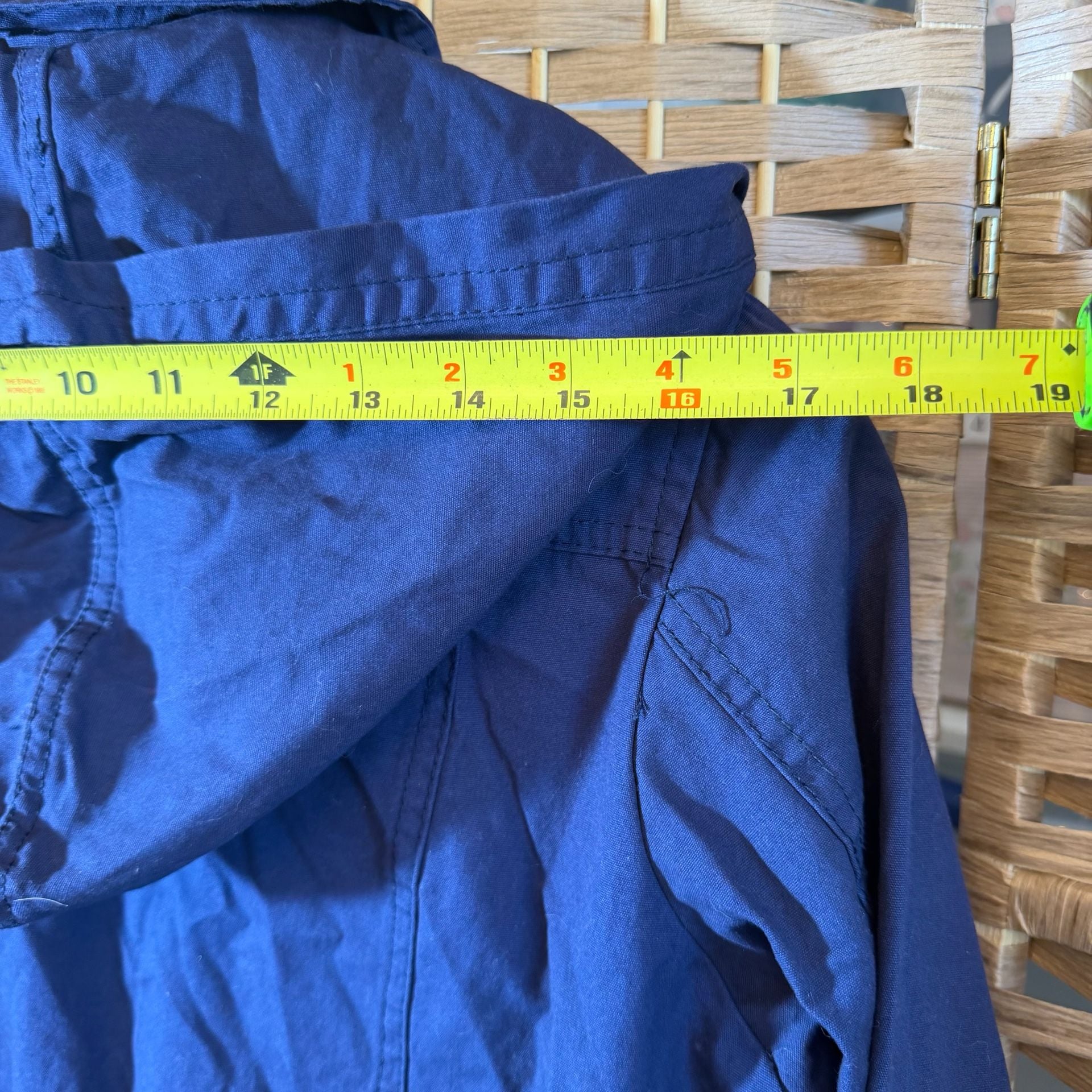 Chocolate USA Utility Jacket Size L Blue Cotton Hooded 9