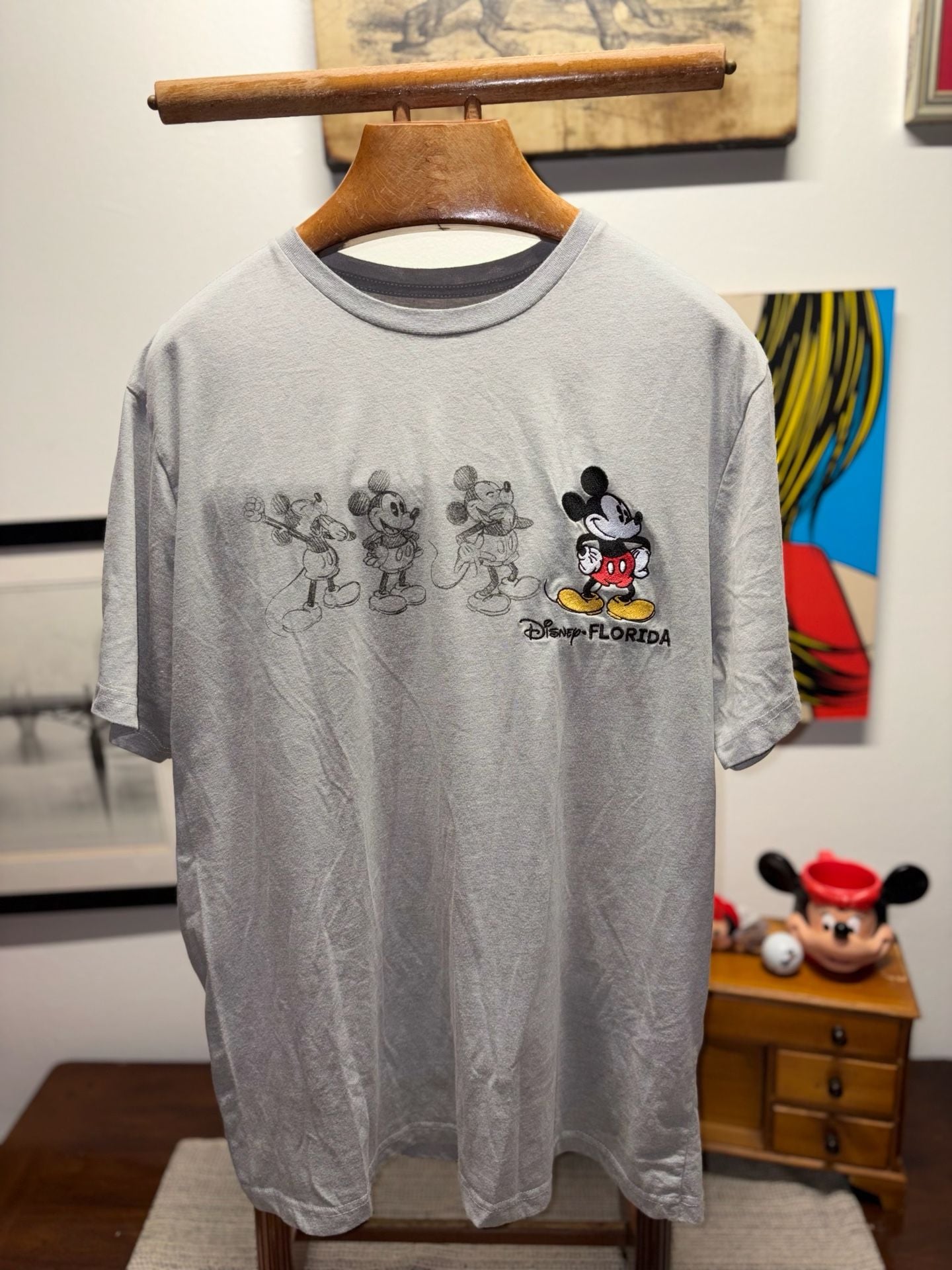 Jerry Leigh Disney Mickey Florida T-Shirt Size 2XL Grey 1