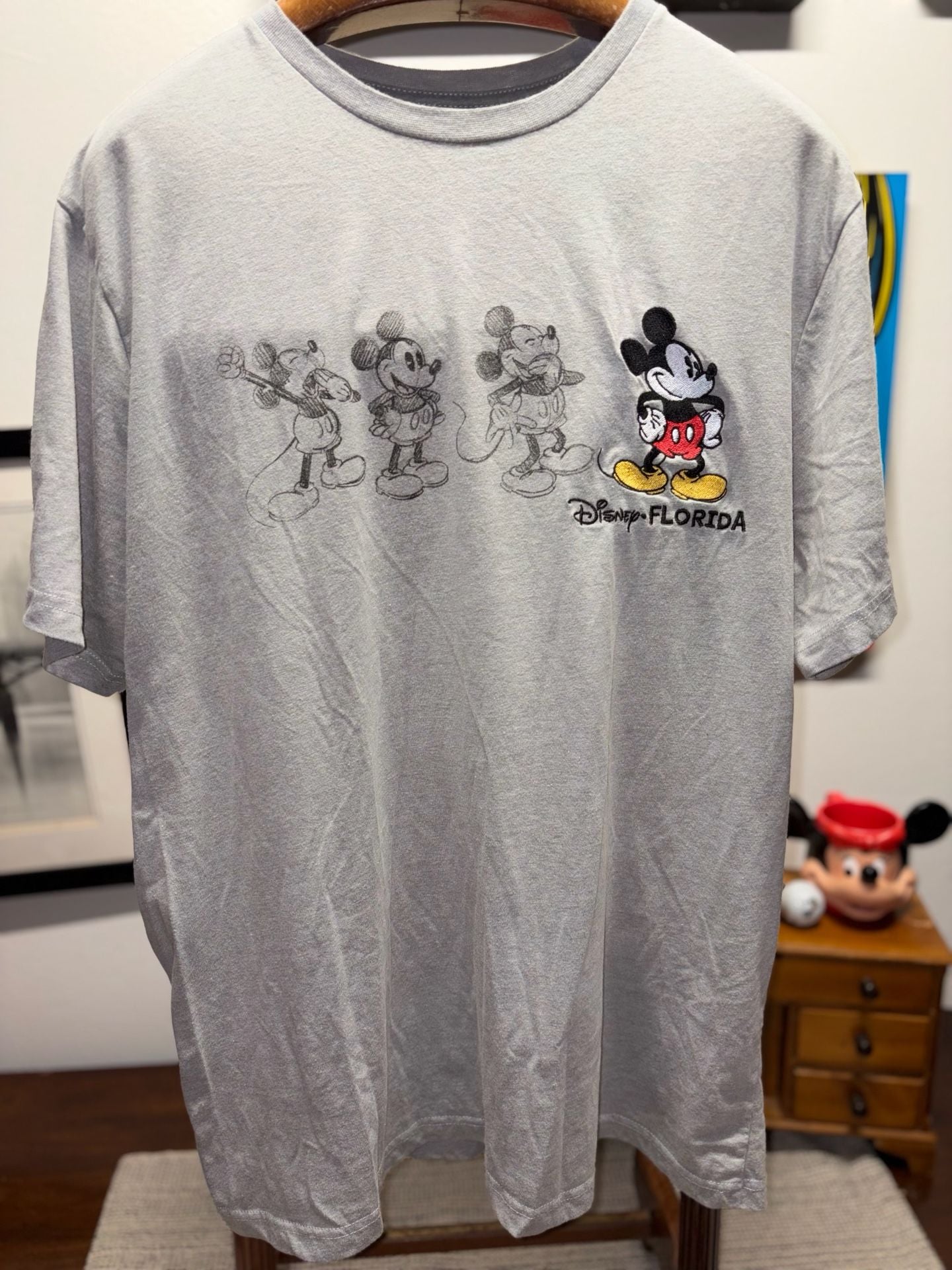 Jerry Leigh Disney Mickey Florida T-Shirt Size 2XL Grey 2